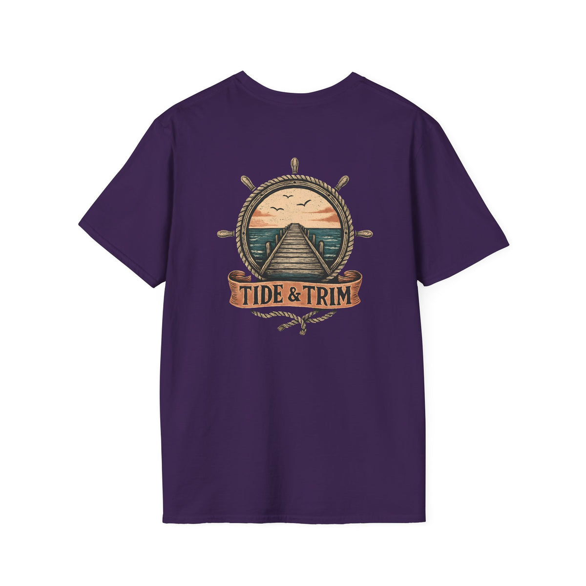 Pier Sunset Nautical T-Shirt- Tide & Trim