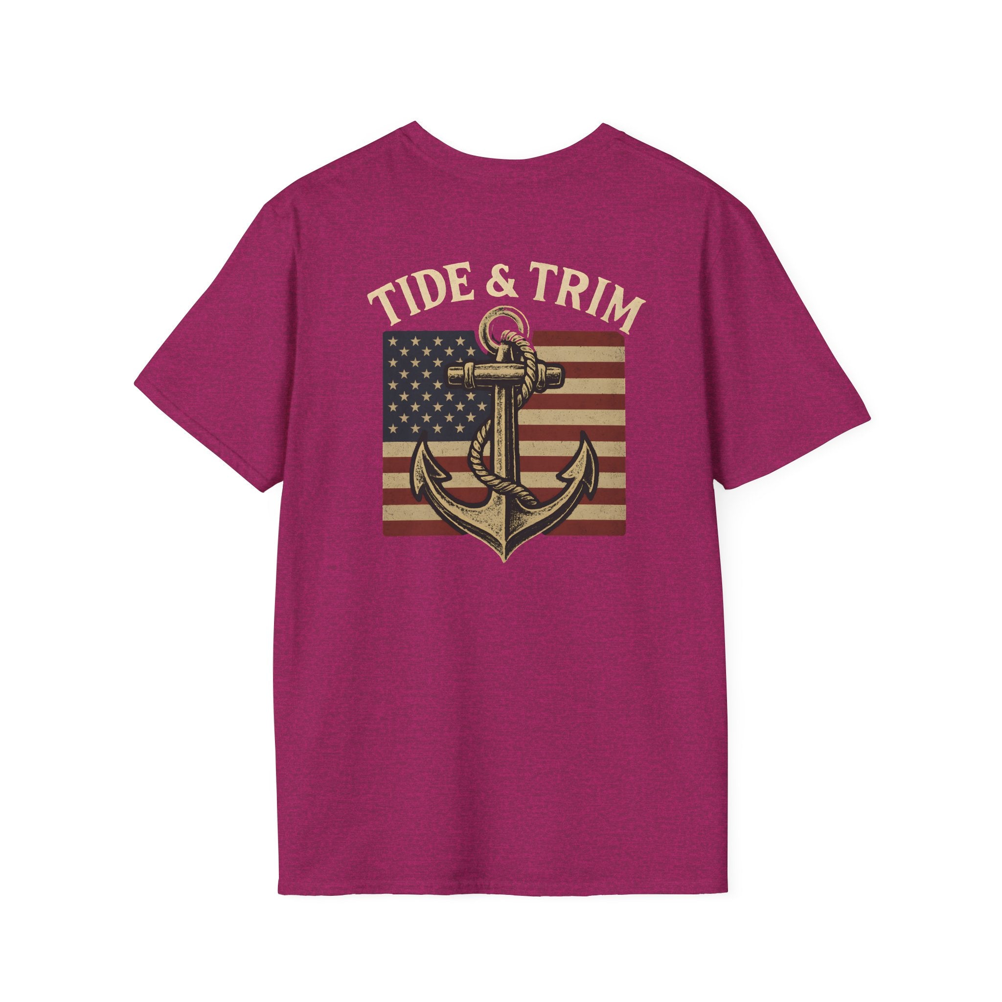 American Flag Anchor Nautical T-Shirt
