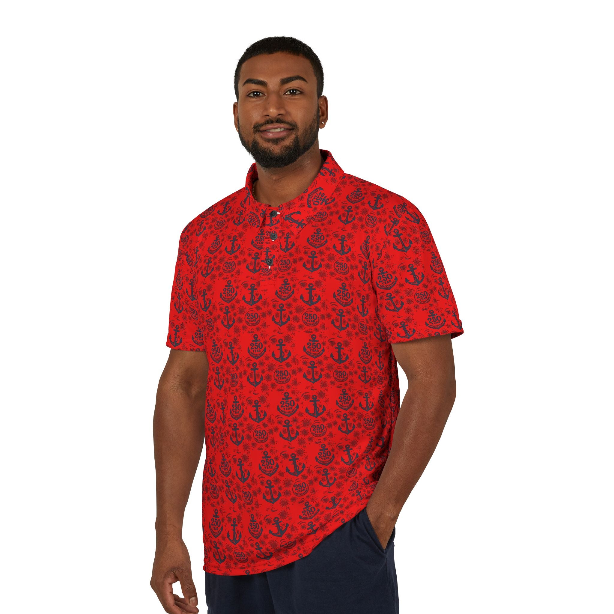 250th Anniversary Nautical Anchor Polo Shirt