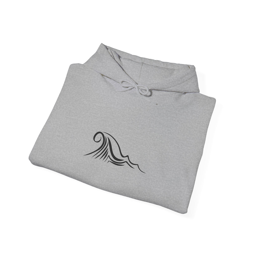 Tide & Trim Anchor Coffee Hoodie — Nautical Wave Pullover