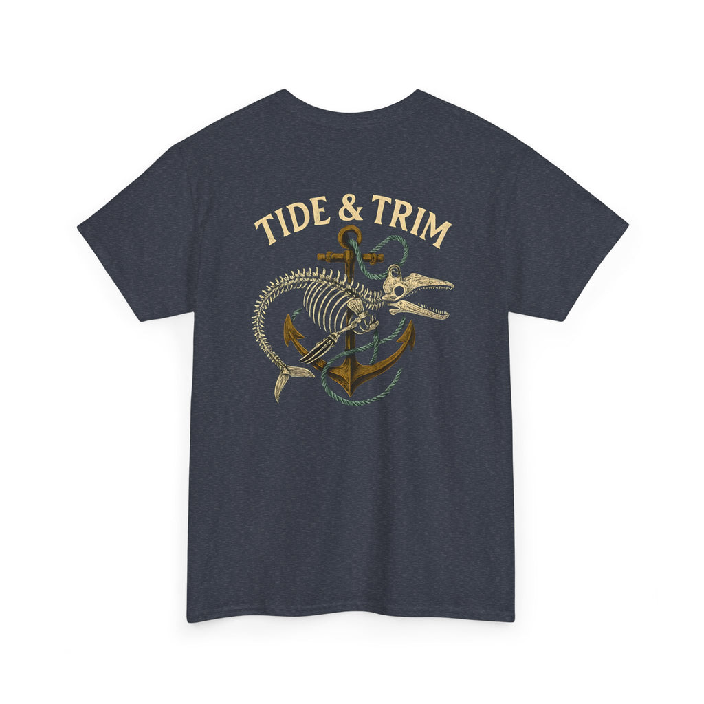 Nautical Skeleton Fish Anchor T-Shirt