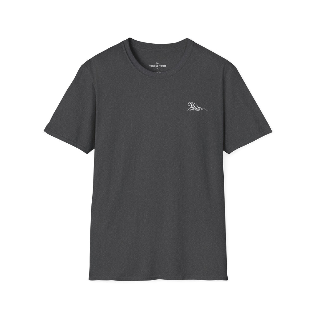 Sunset Wave Nautical Anchor T-Shirt — Beach Vintage Coastal Tee