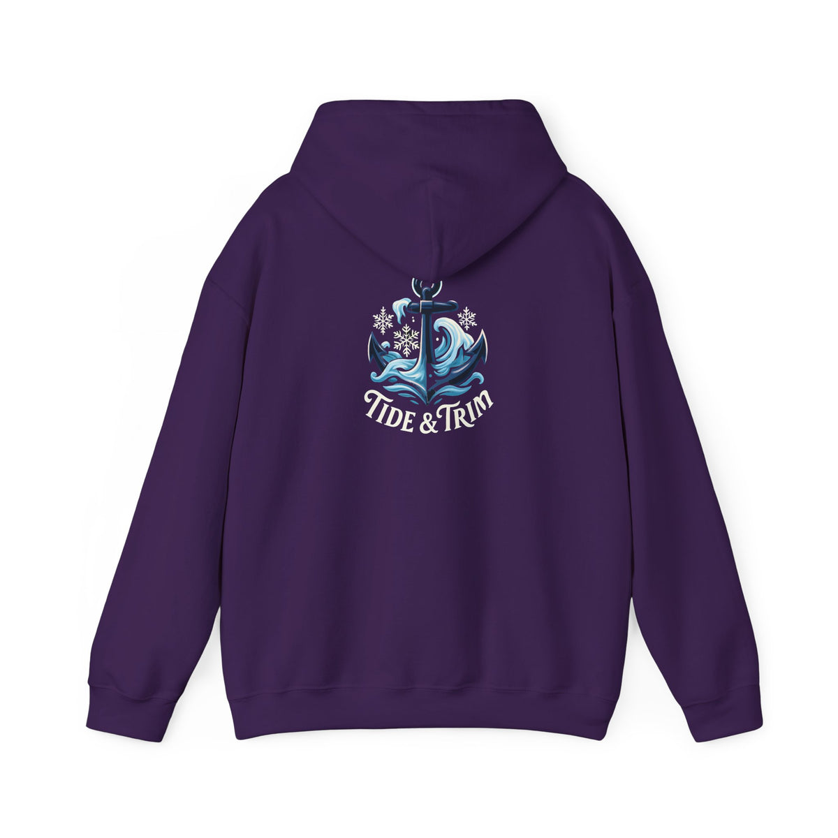 Tide & Trim Anchor Hoodie — Nautical Wave Pullover for Ocean Lovers