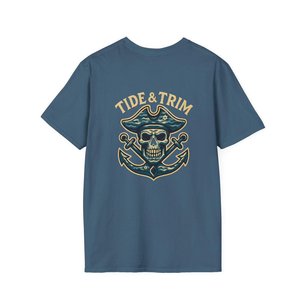 Pirate Skull Anchor T-Shirt — Nautical Pirate Graphic Tee