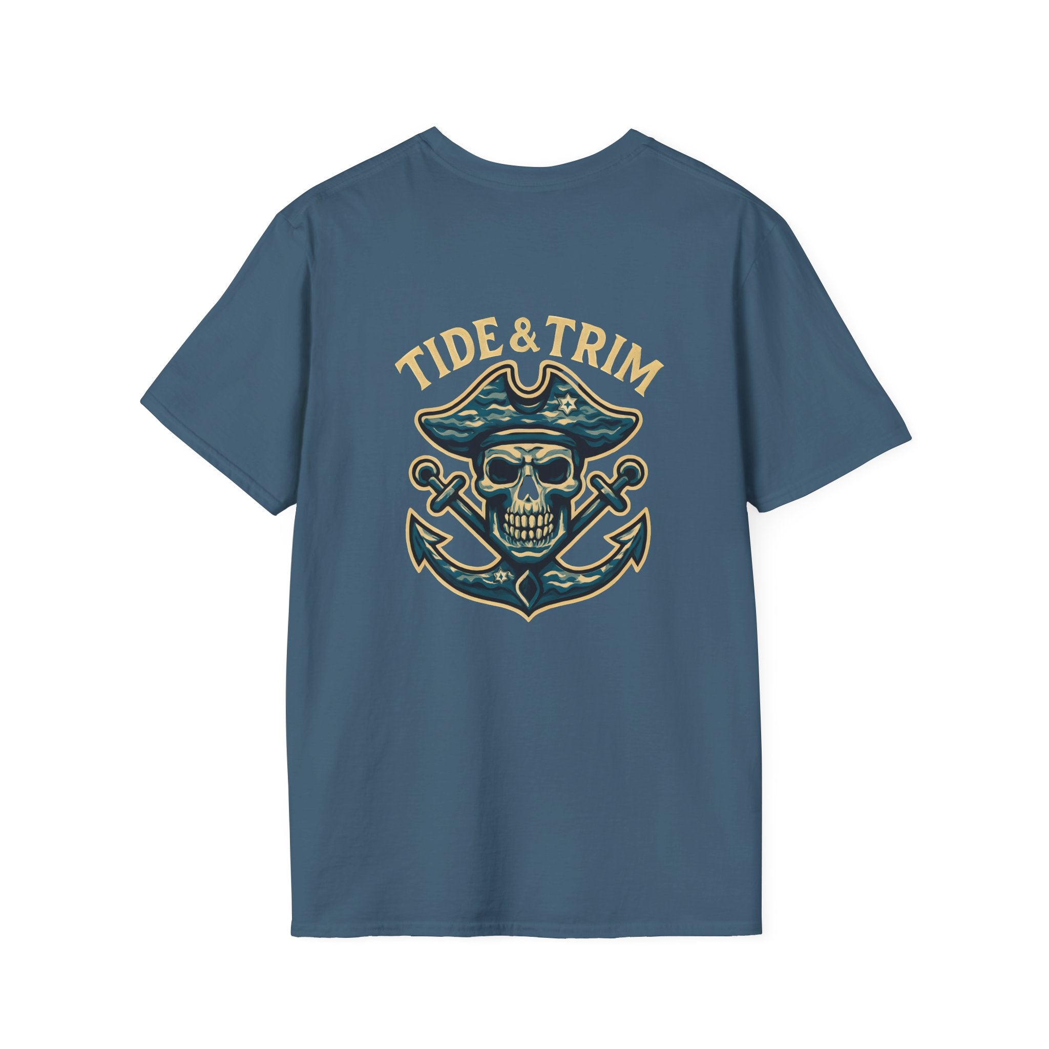 Pirate Skull Anchor T-Shirt — Nautical Pirate Graphic Tee