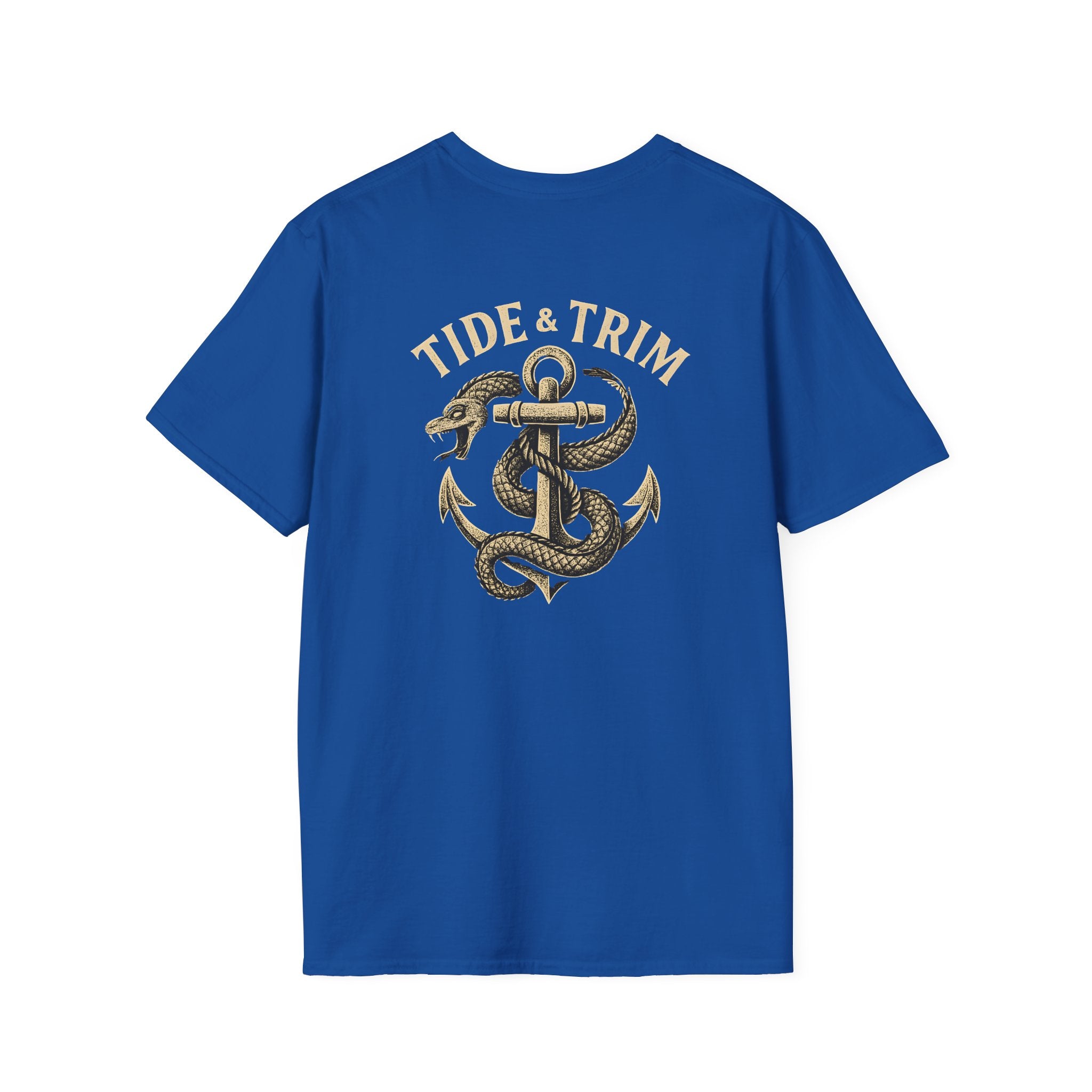 Sea Serpent Nautical Anchor T-Shirt- Tide & Trim