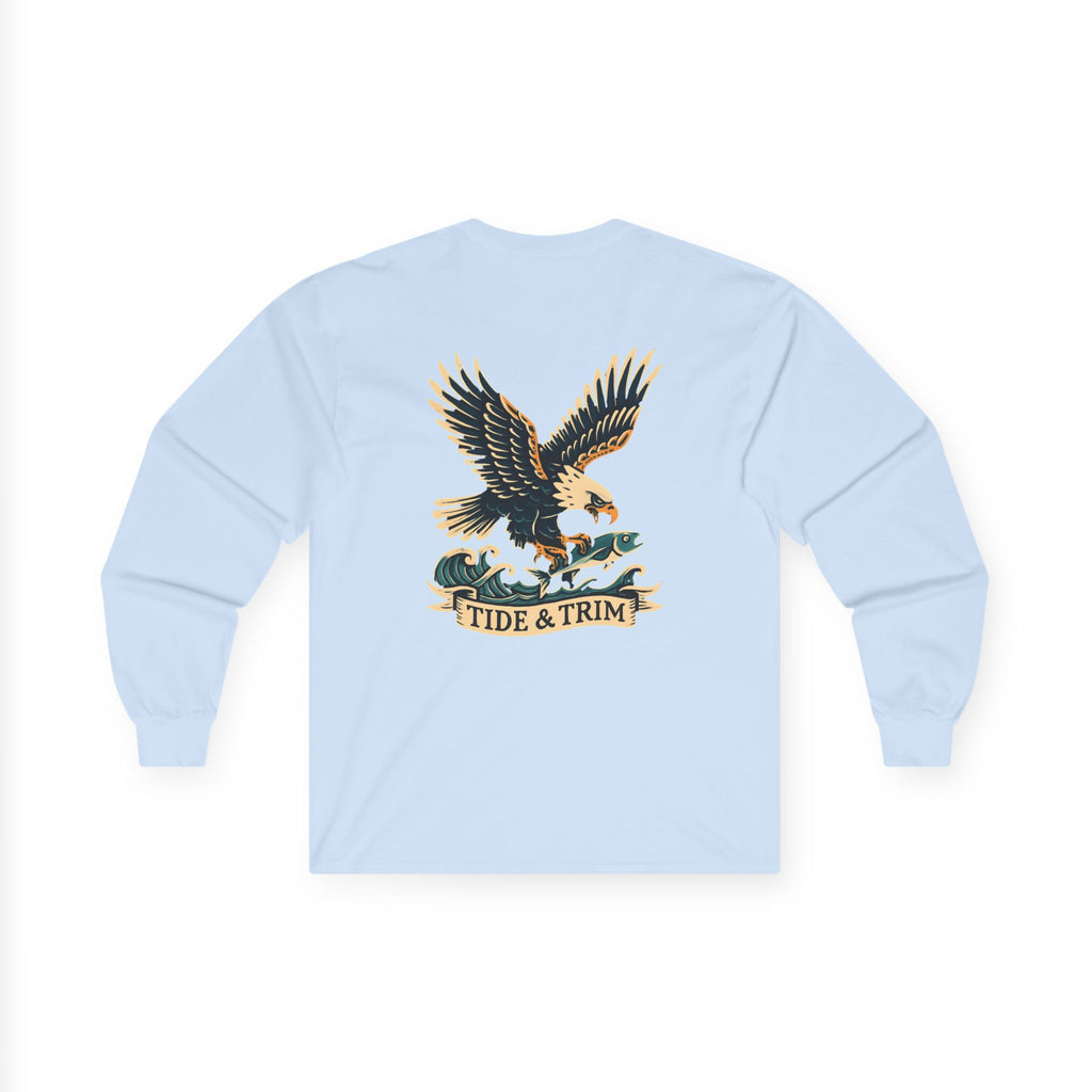 Nautical Eagle Fishing Long Sleeve Tee