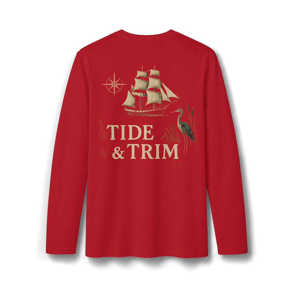 Tide & Trim Coastal March Sailing Long Sleeve T-Shirt