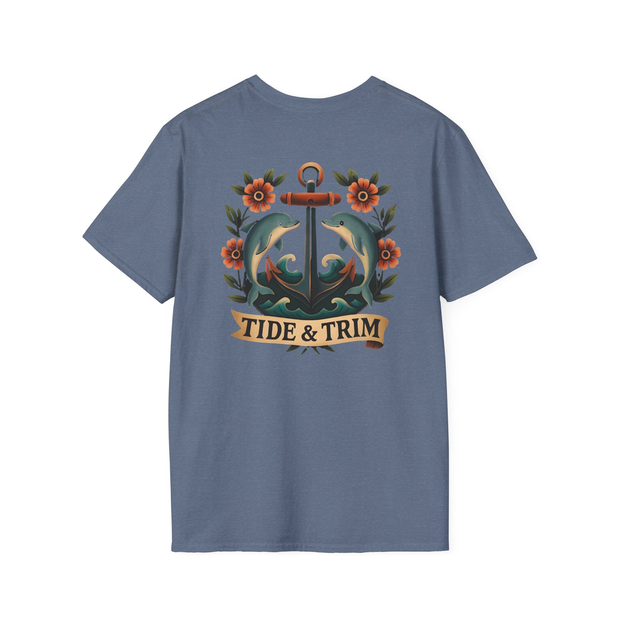 Anchor & Dolphins Floral Nautical T-Shirt