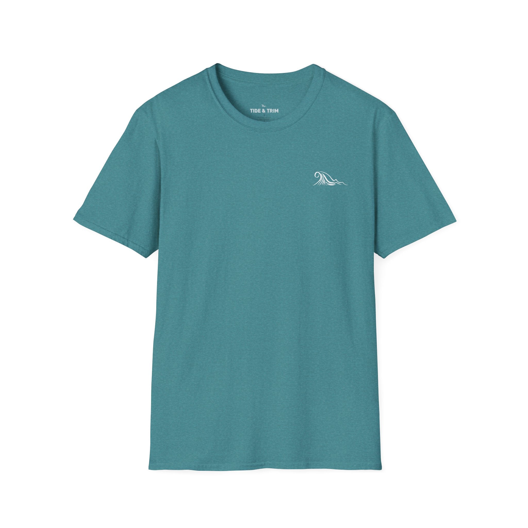 Sunset Wave Nautical Anchor T-Shirt — Beach Vintage Coastal Tee