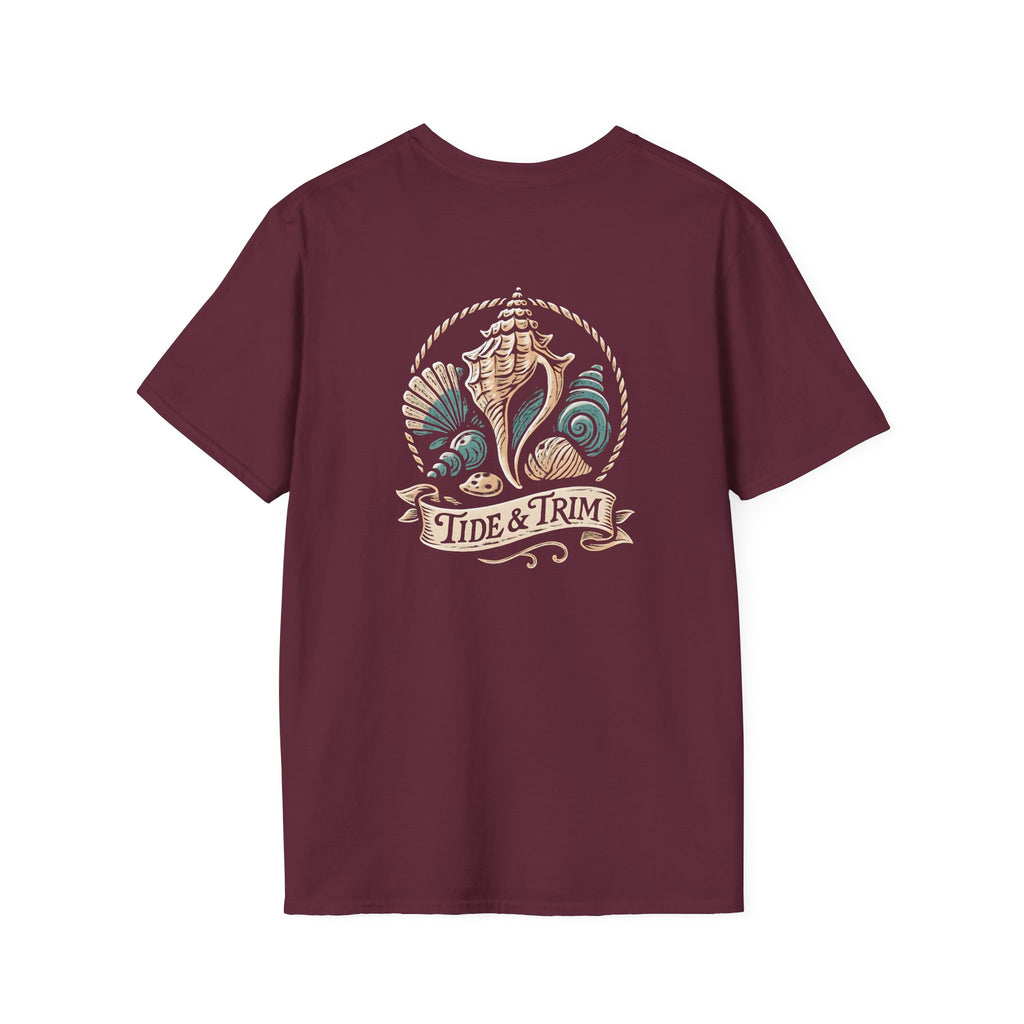 Seashell Beach Nautical T-Shirt — Coastal Shell Print Tee