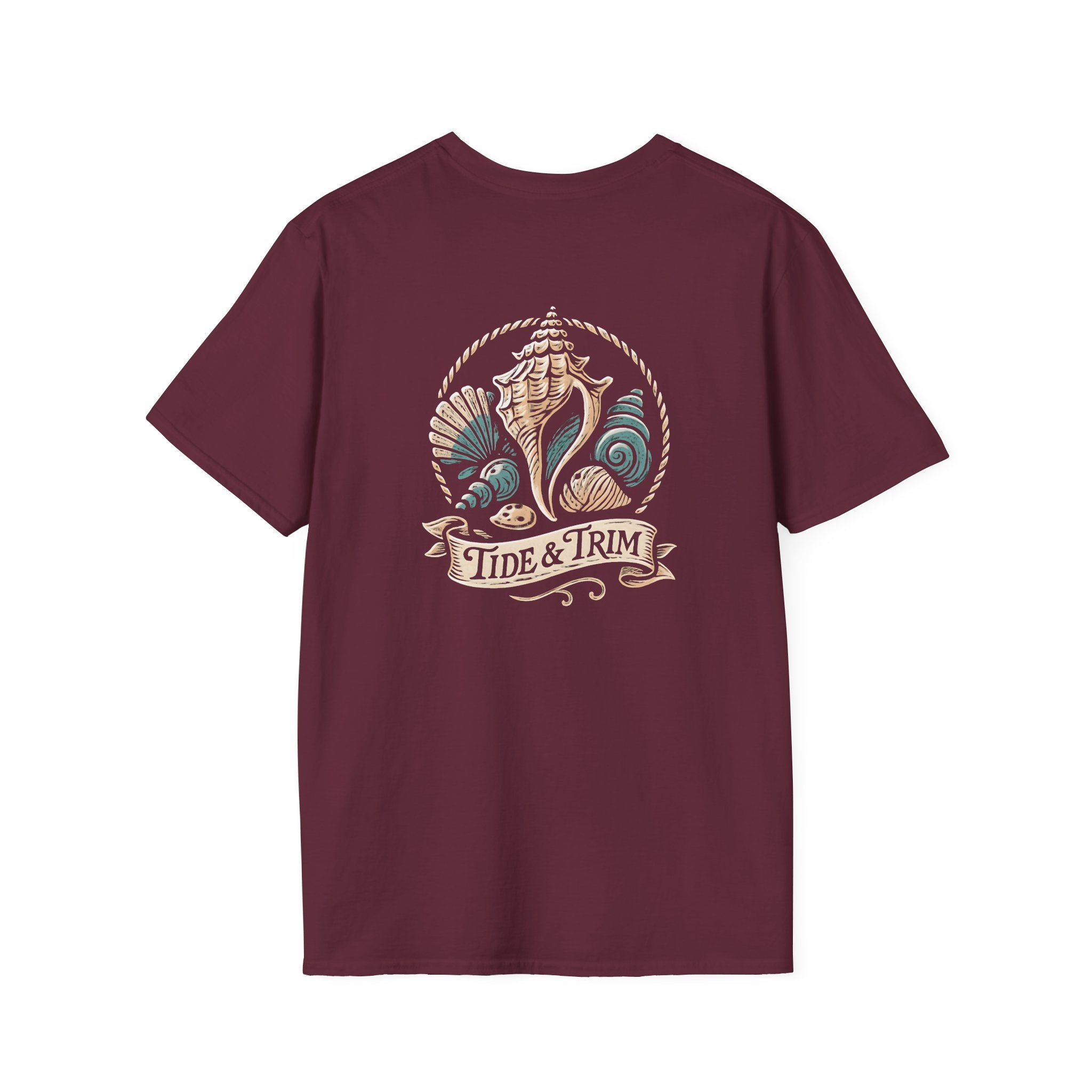 Seashell Beach Nautical T-Shirt — Coastal Shell Print Tee