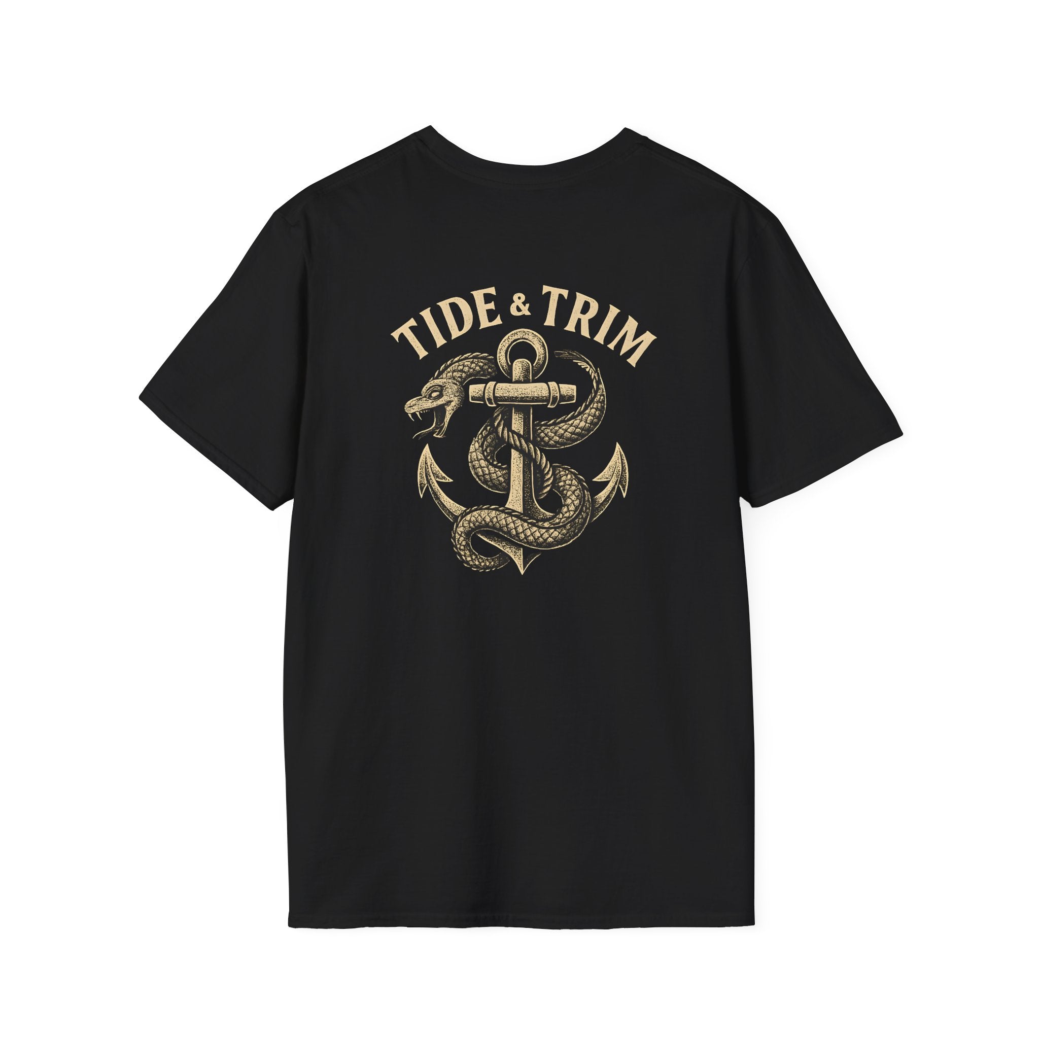 Sea Serpent Nautical Anchor T-Shirt- Tide & Trim