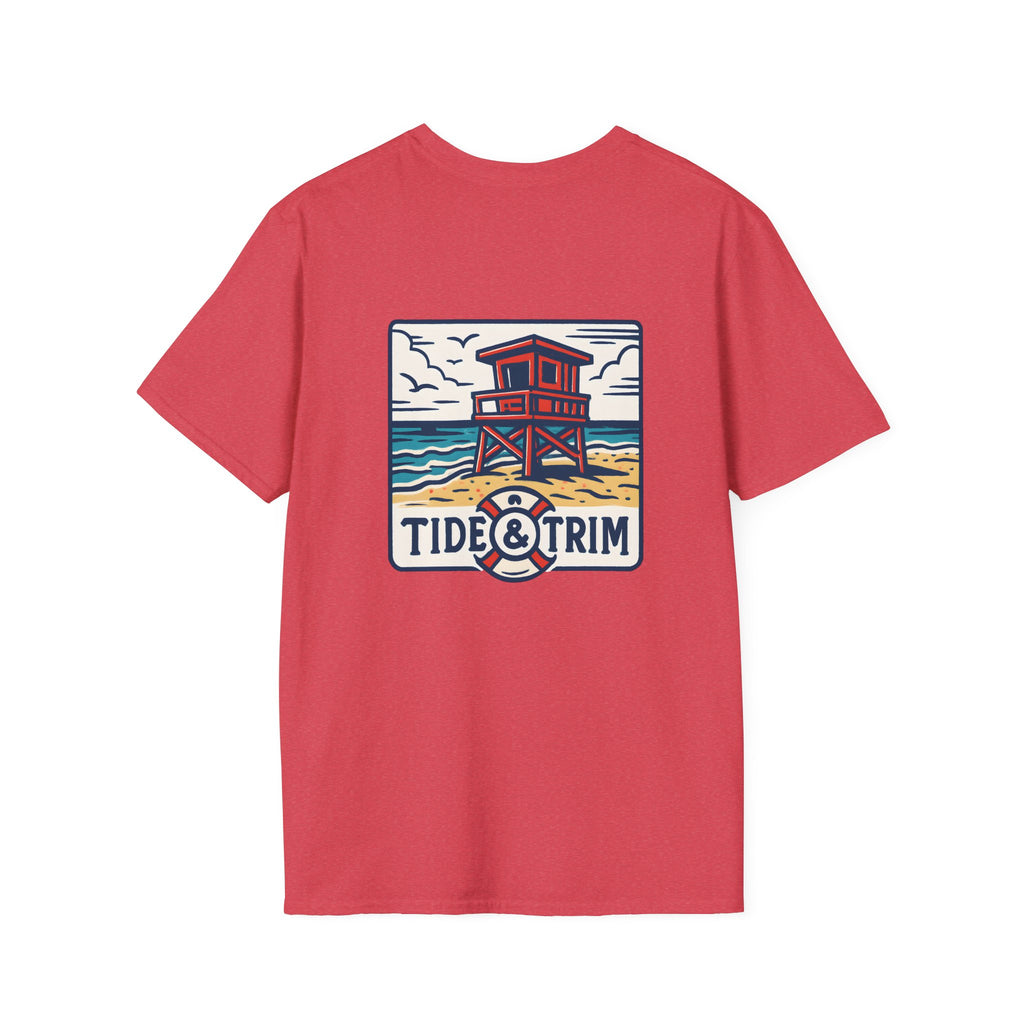 Coastal Lifeguard Tower Beach T-Shirt — Vintage Coastal Lifeguard Tee