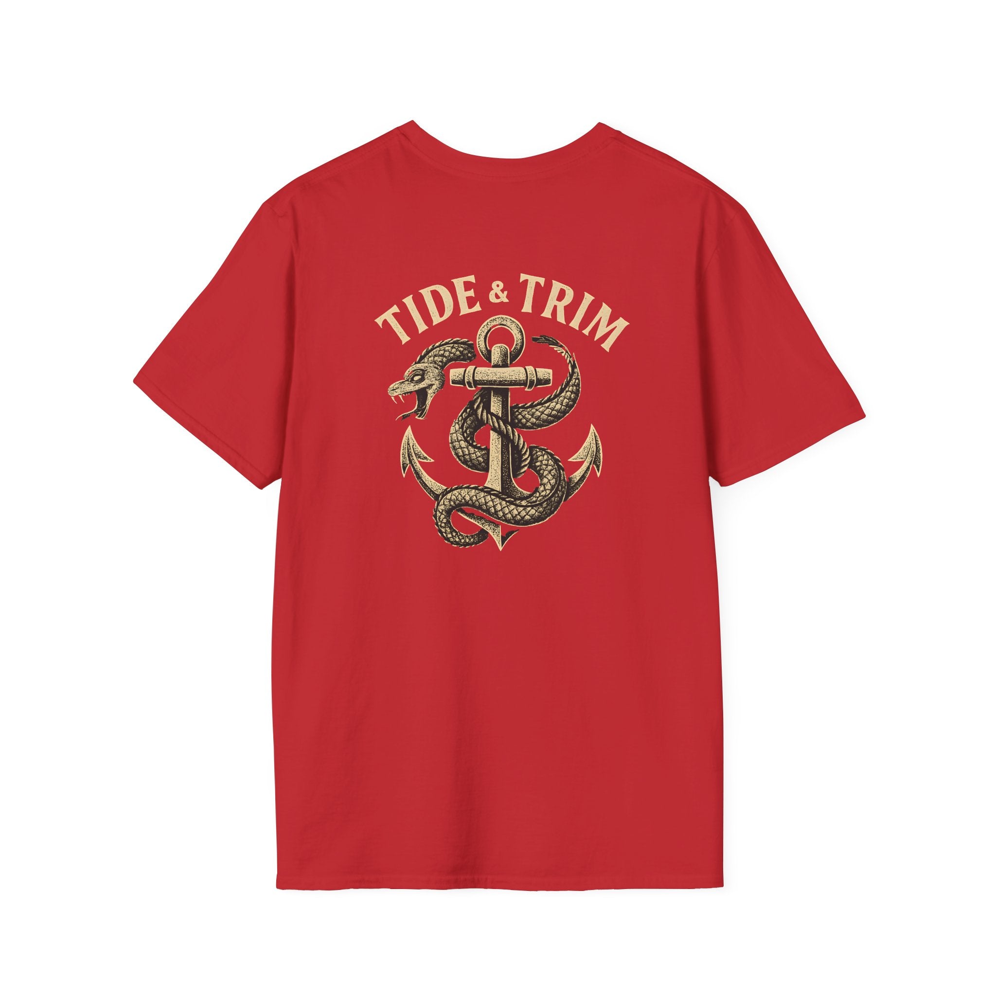Sea Serpent Nautical Anchor T-Shirt- Tide & Trim