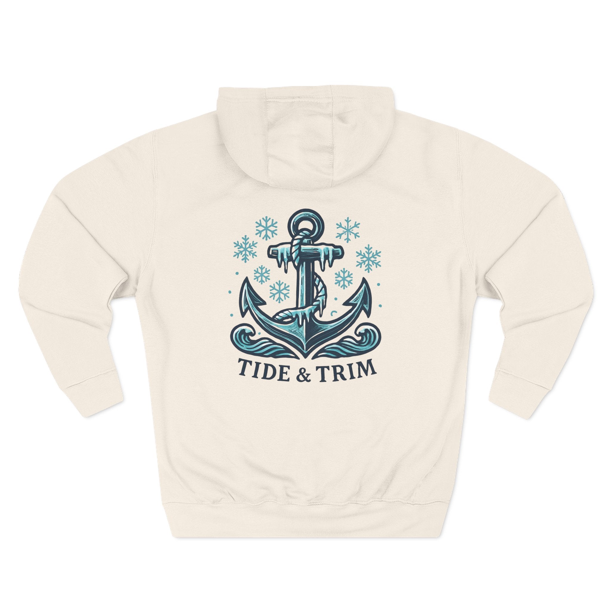 Tide & Trim Anchor Hoodie — Nautical Anchor Fleece Hoodie