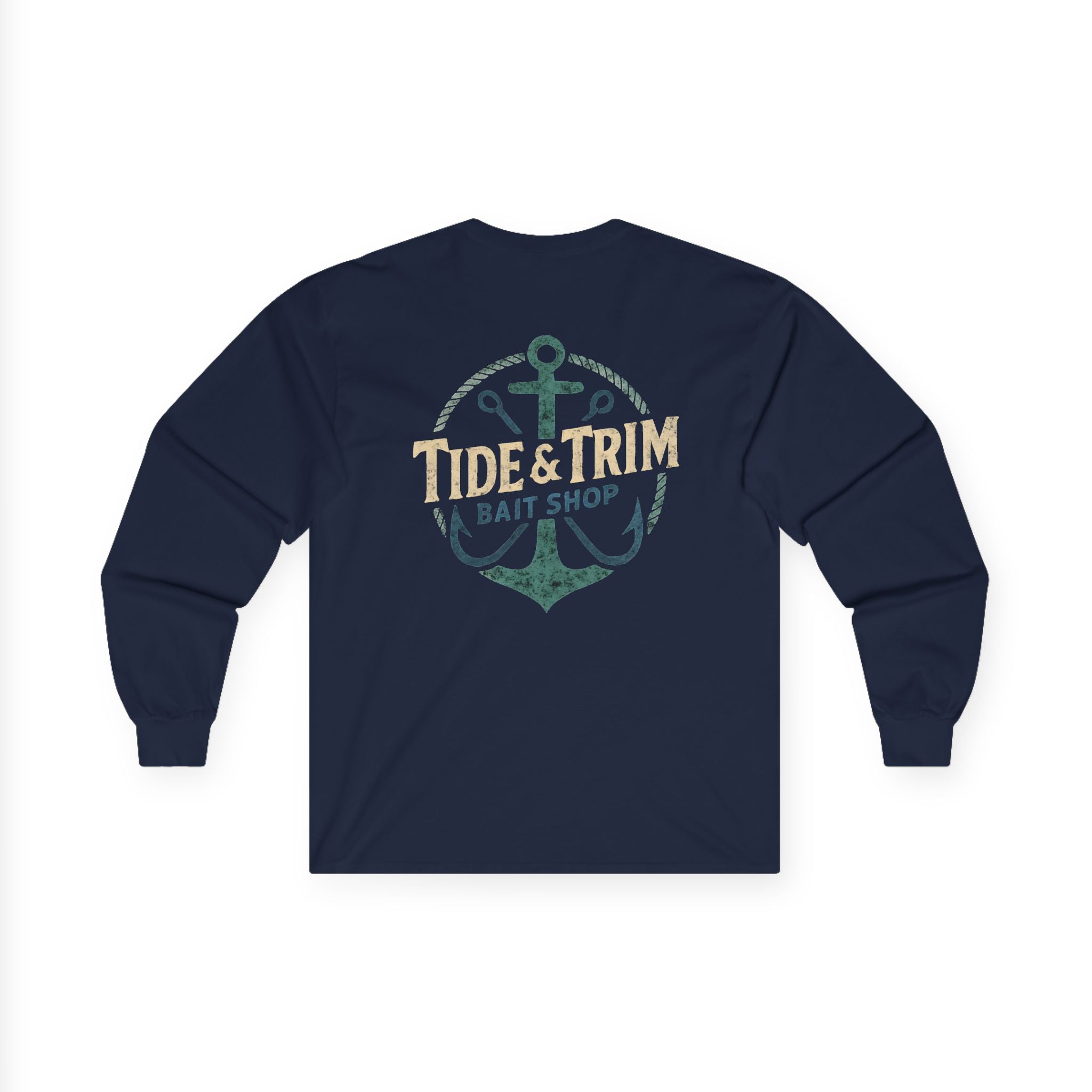 Nautical Bait Shop Anchor Long Sleeve Tee