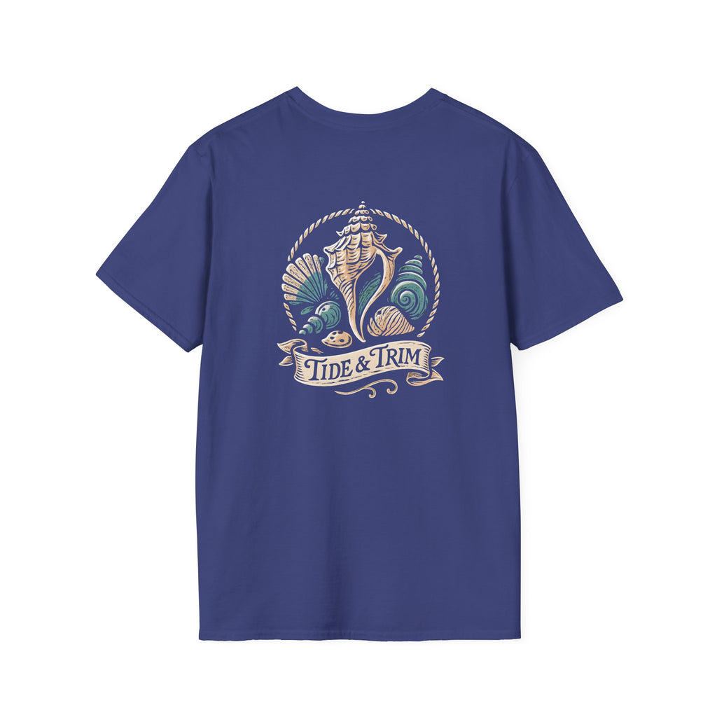 Seashell Beach Nautical T-Shirt — Coastal Shell Print Tee