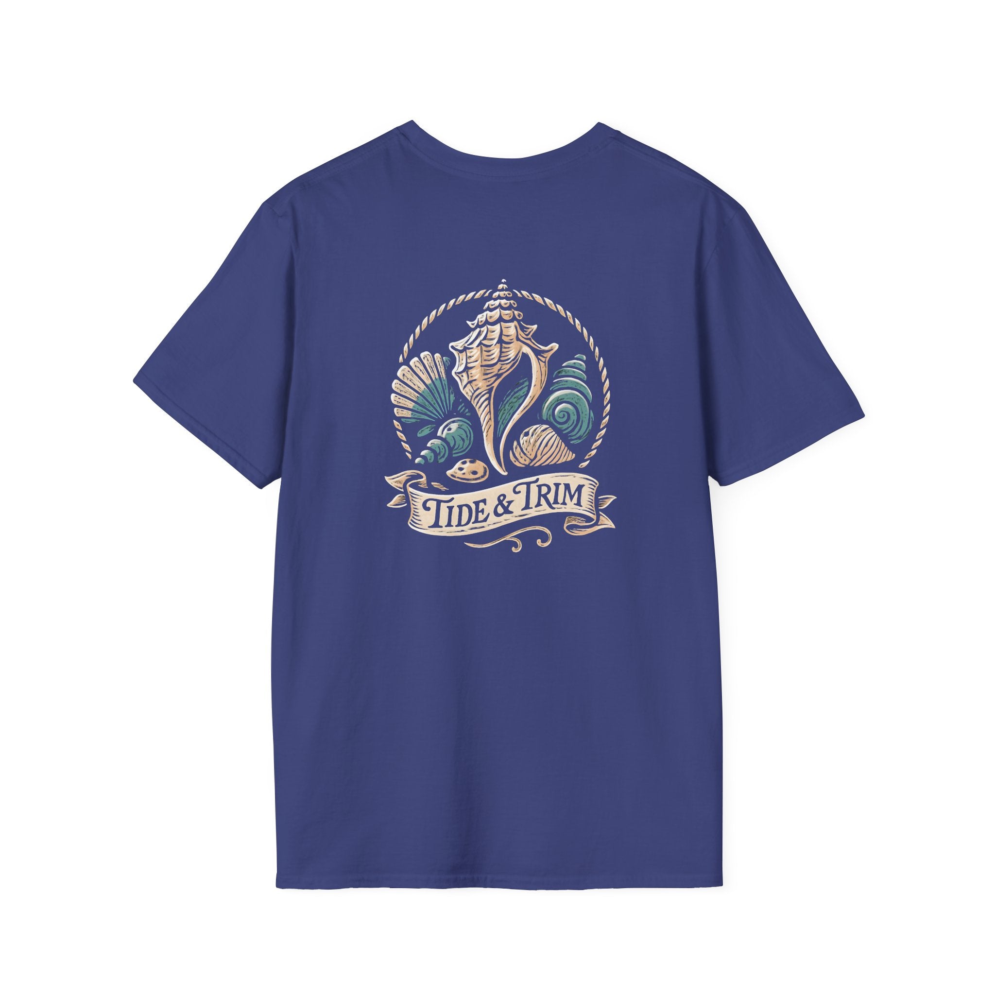 Seashell Beach Nautical T-Shirt — Coastal Shell Print Tee