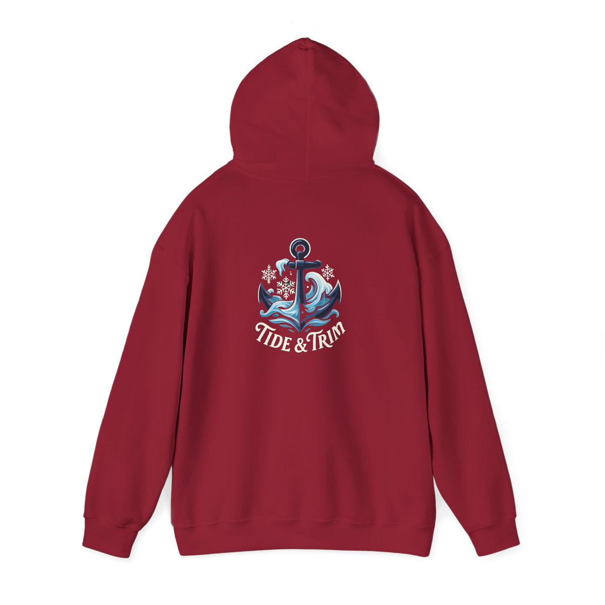 Tide & Trim Anchor Hoodie — Nautical Wave Pullover for Ocean Lovers