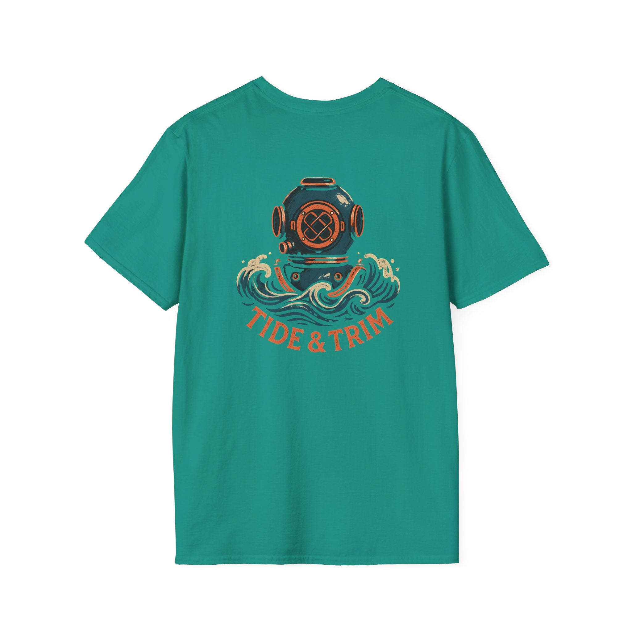 Diver Helmet Nautical T-Shirt — Tide & Trim Diver Design