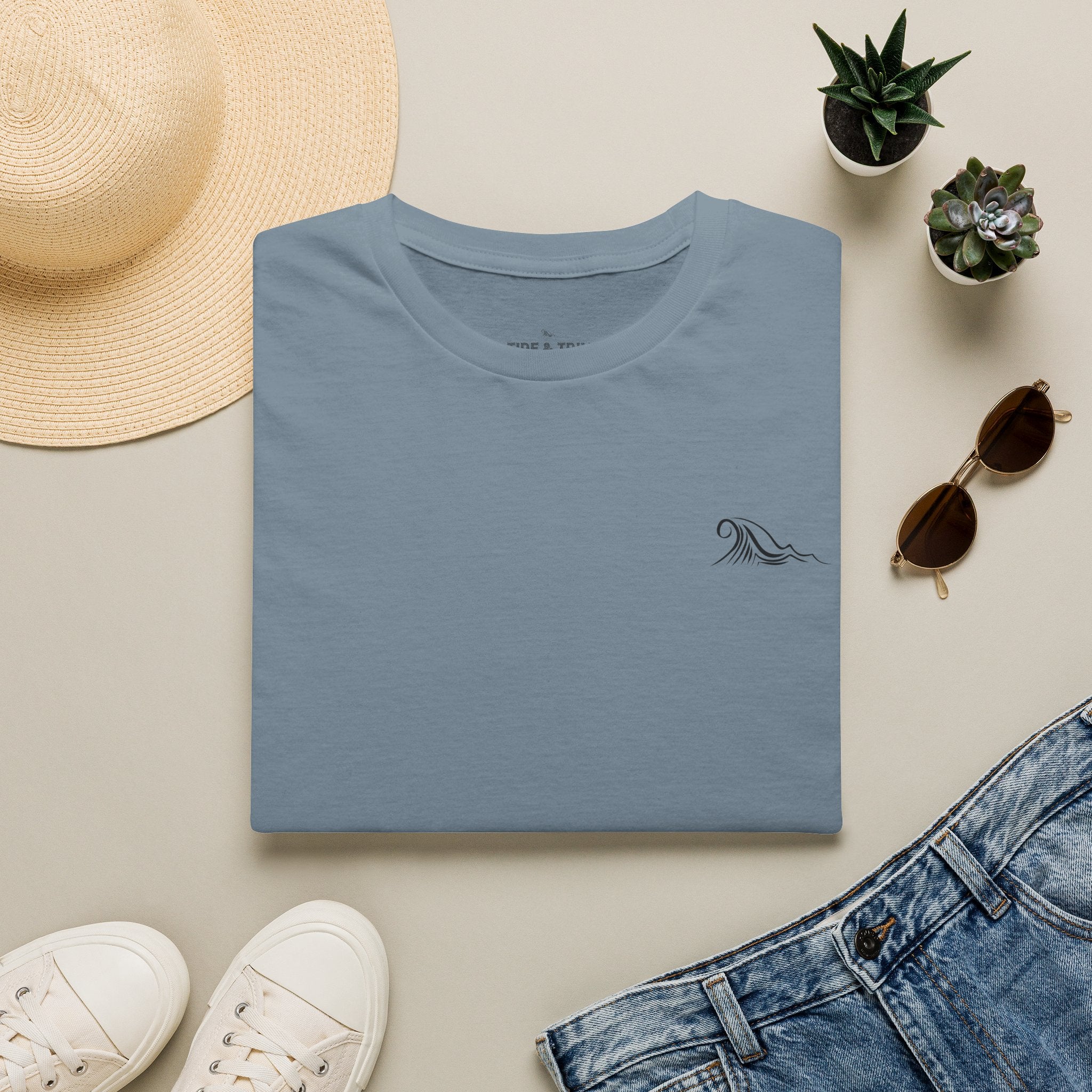 Patriotic Anchor Nautical T-Shirt — Tide & Trim Flag Design