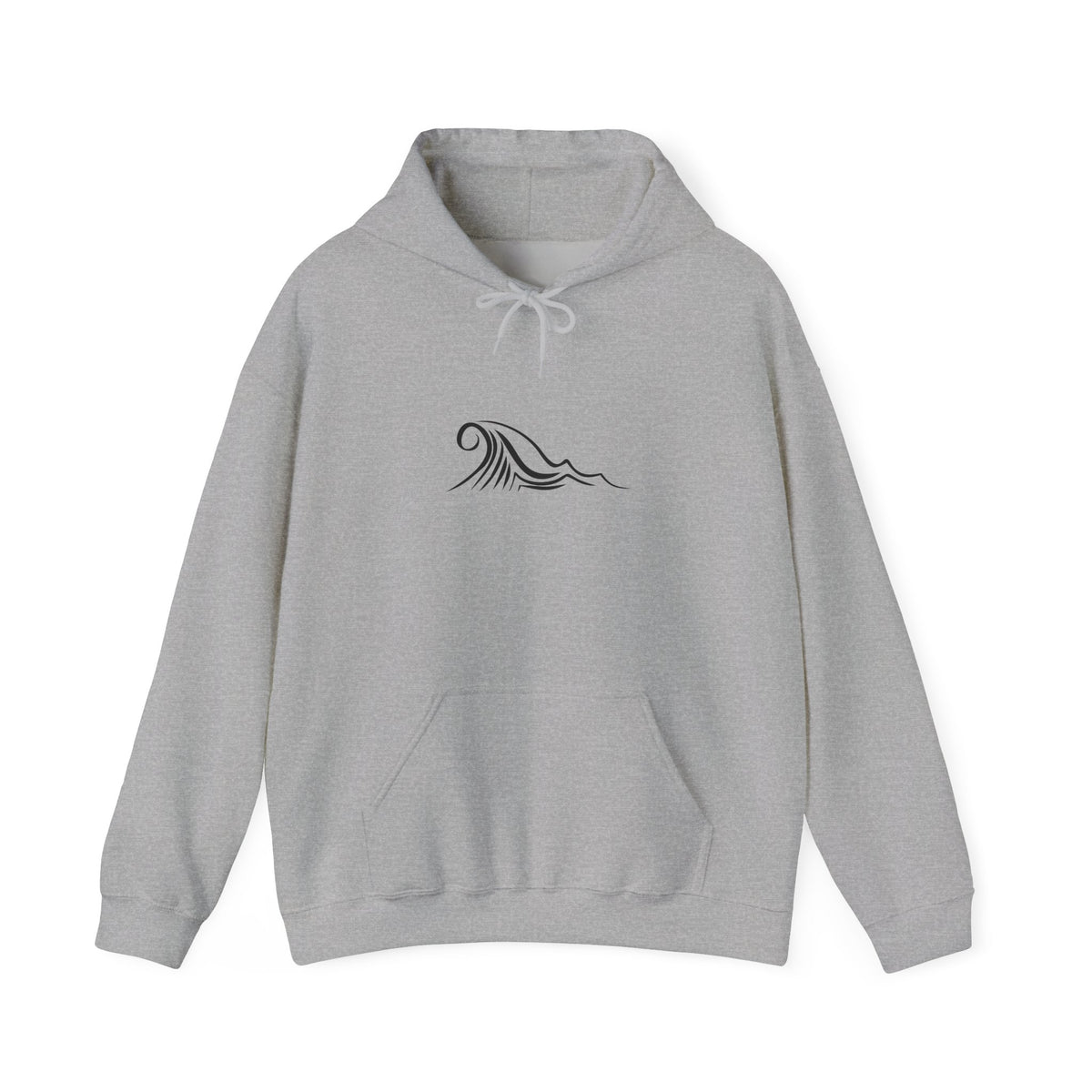 Tide & Trim Anchor Coffee Hoodie — Nautical Wave Pullover