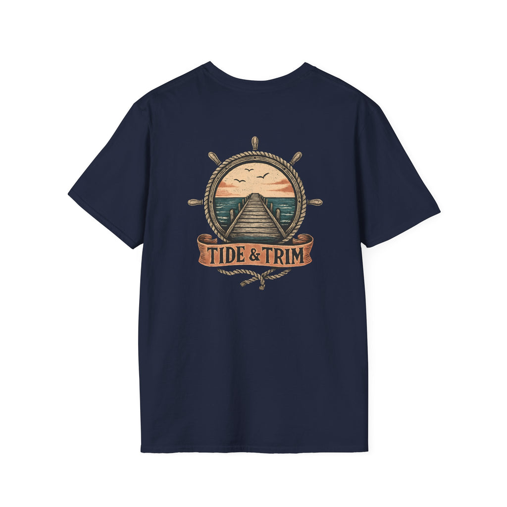 Pier Sunset Nautical T-Shirt- Tide & Trim