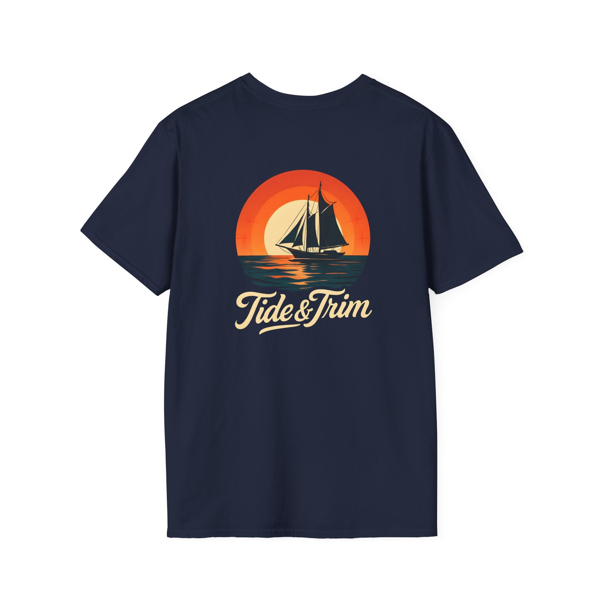 Vintage sunset sailboat- Tide & Trim