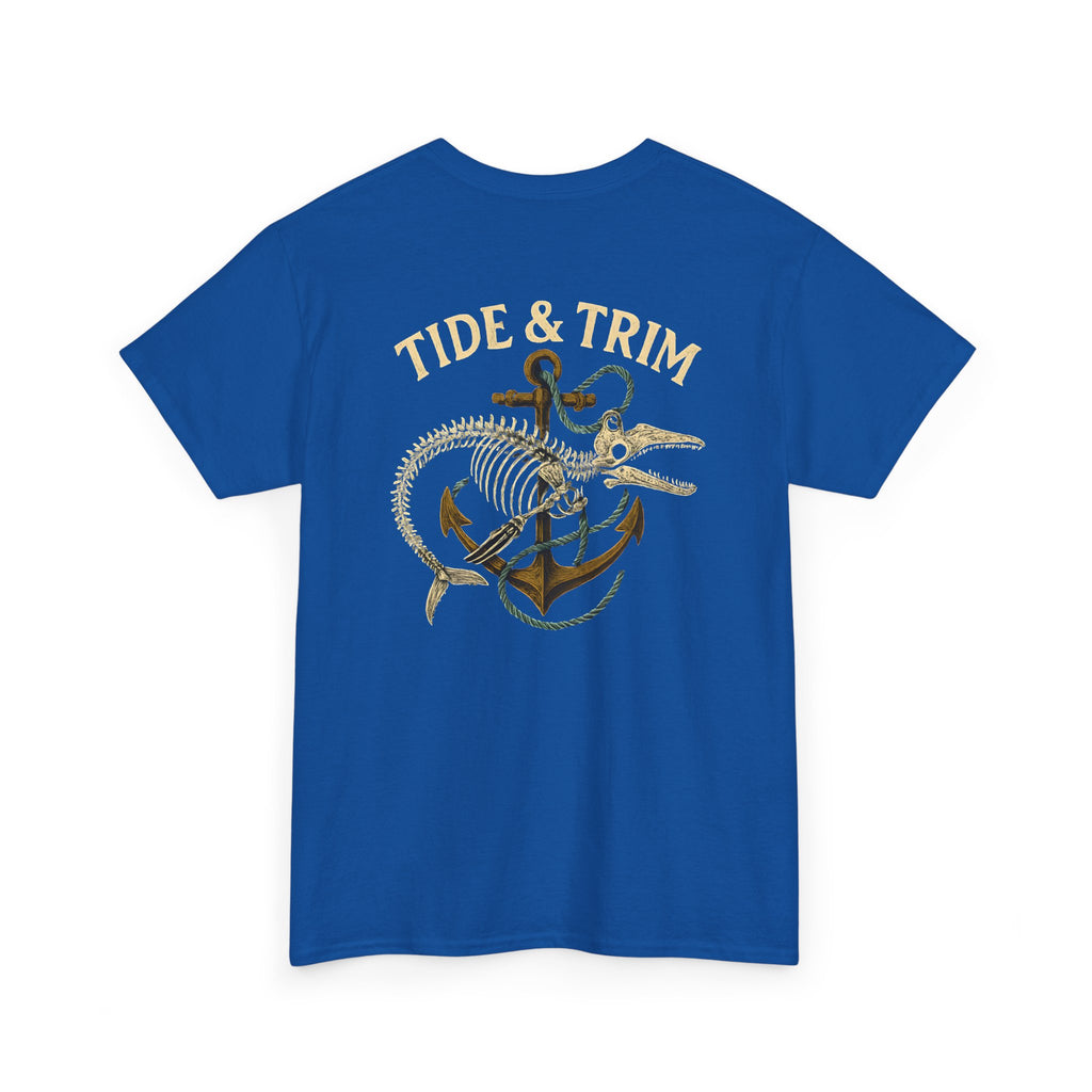 Nautical Skeleton Fish Anchor T-Shirt