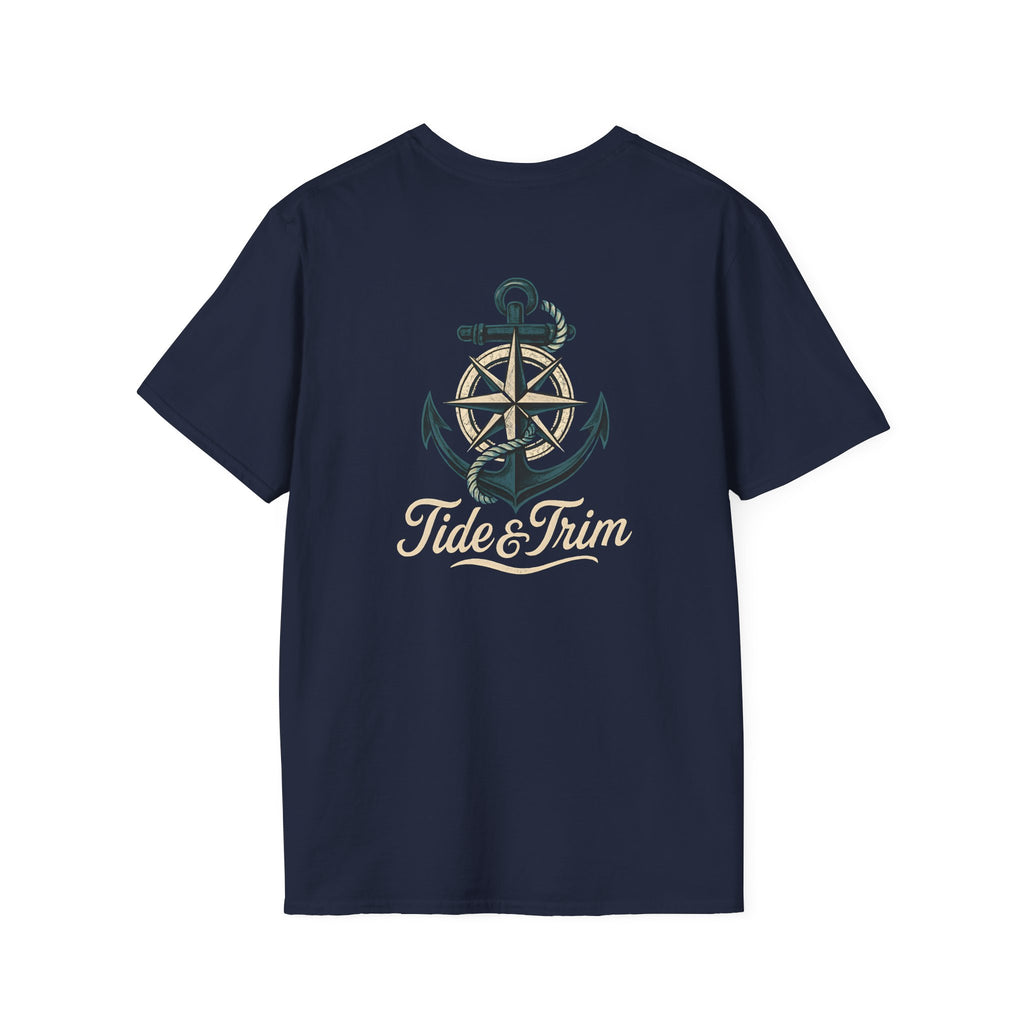 Tide & Trim Vintage Nautical Anchor Compass T-Shirt