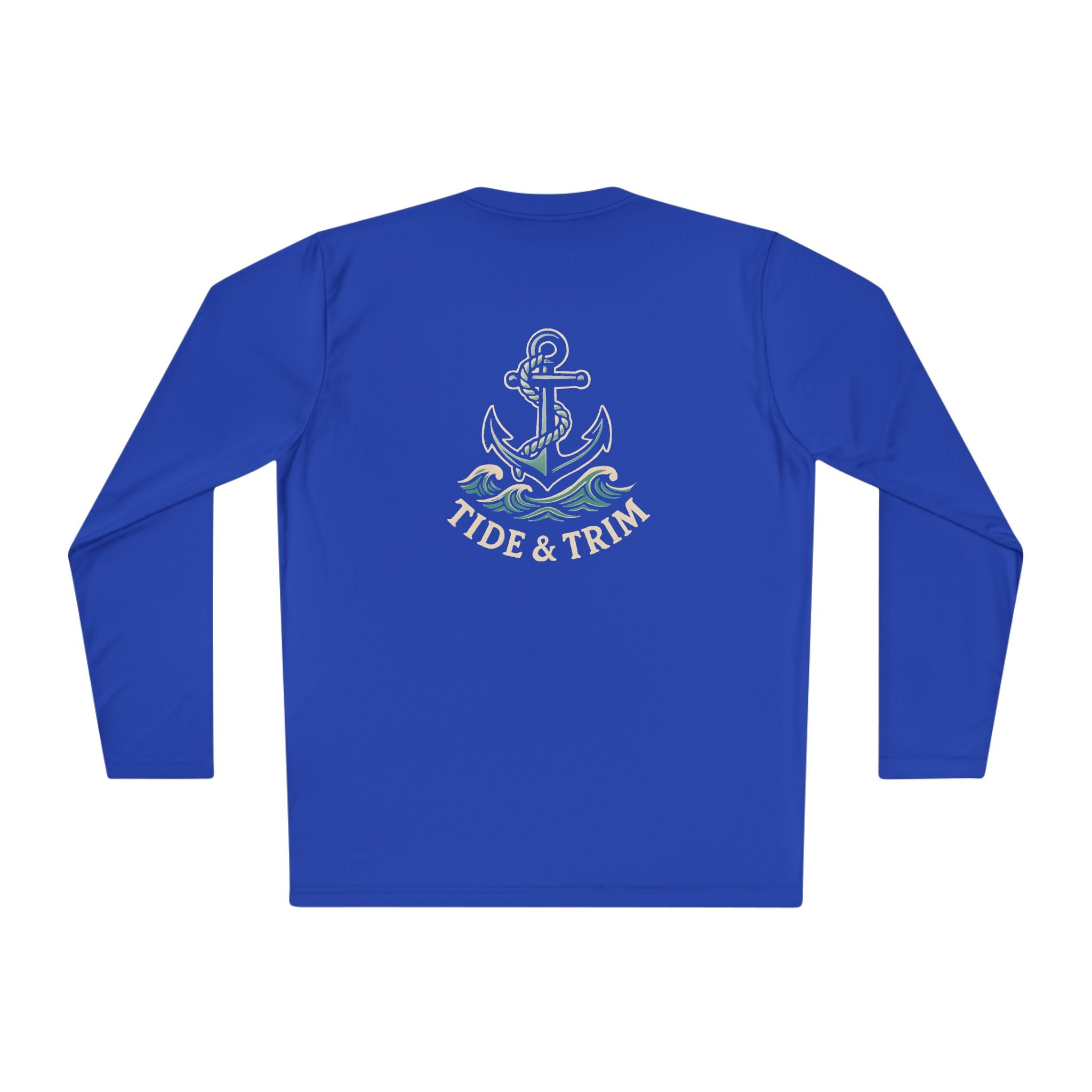 Nautical Anchor Long Sleeve Tee — Tide & Trim Crew Shirt