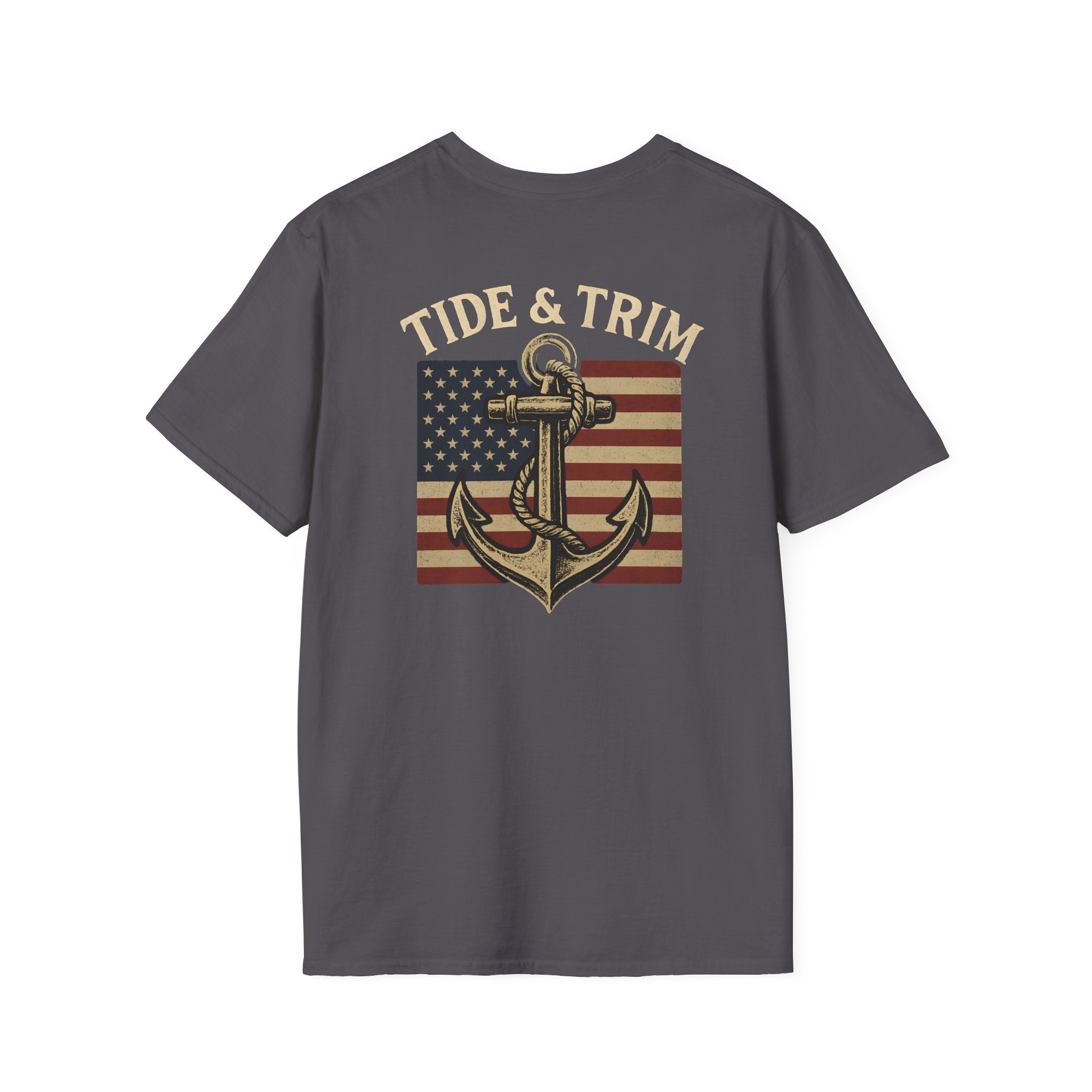 American Flag Anchor Nautical T-Shirt
