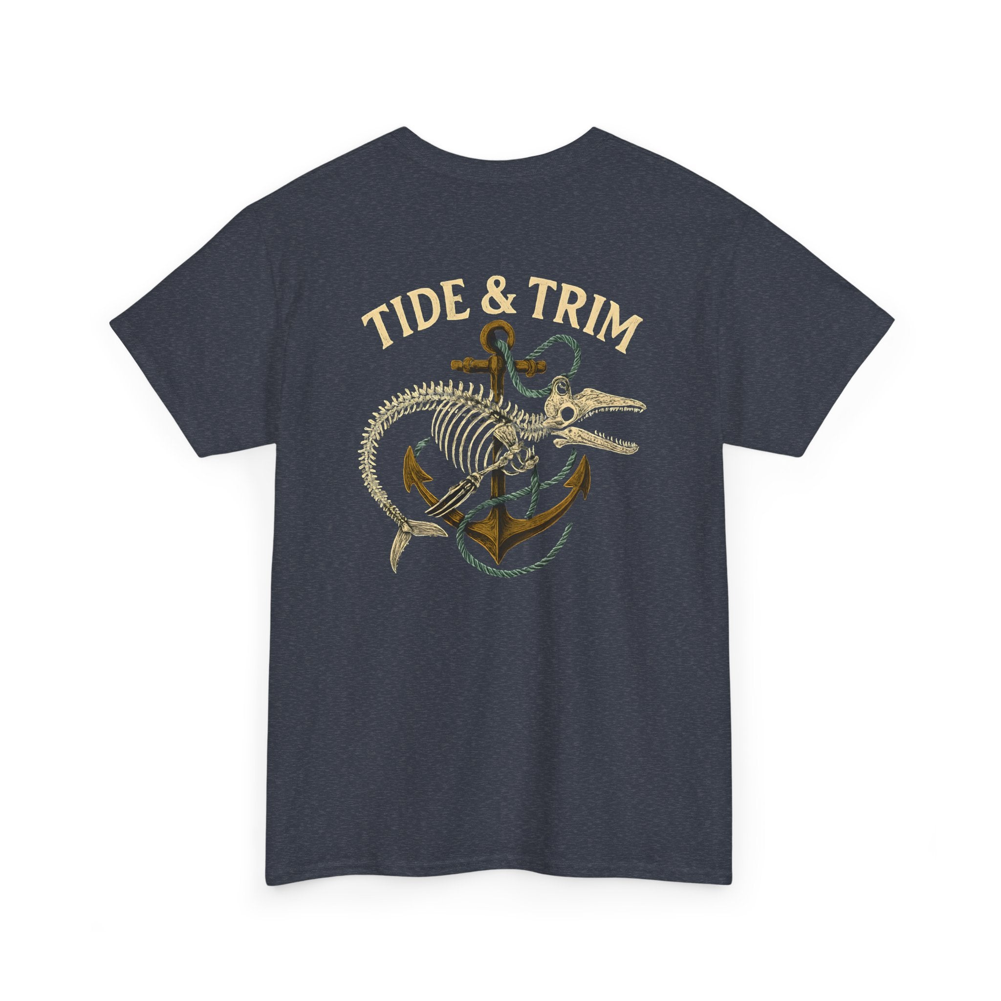 Nautical Skeleton Fish Anchor T-Shirt