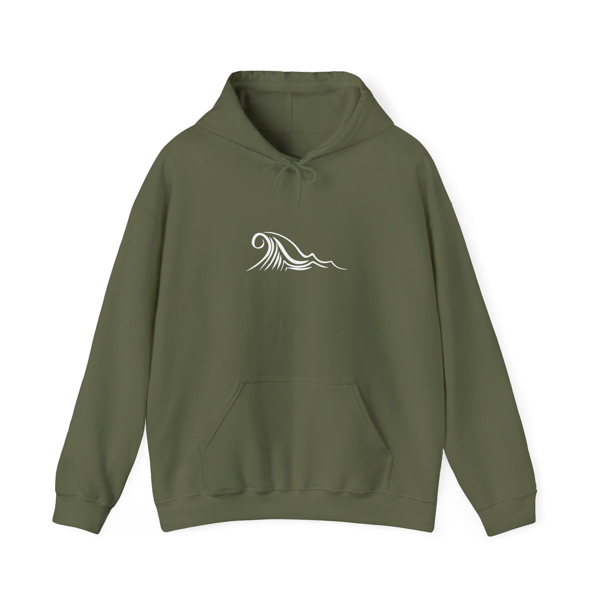 Tide & Trim Anchor Coffee Hoodie — Nautical Wave Pullover
