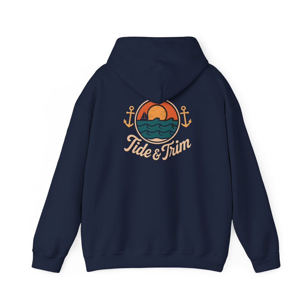Tide & Trim Sunset Waves Pullover Hoodie