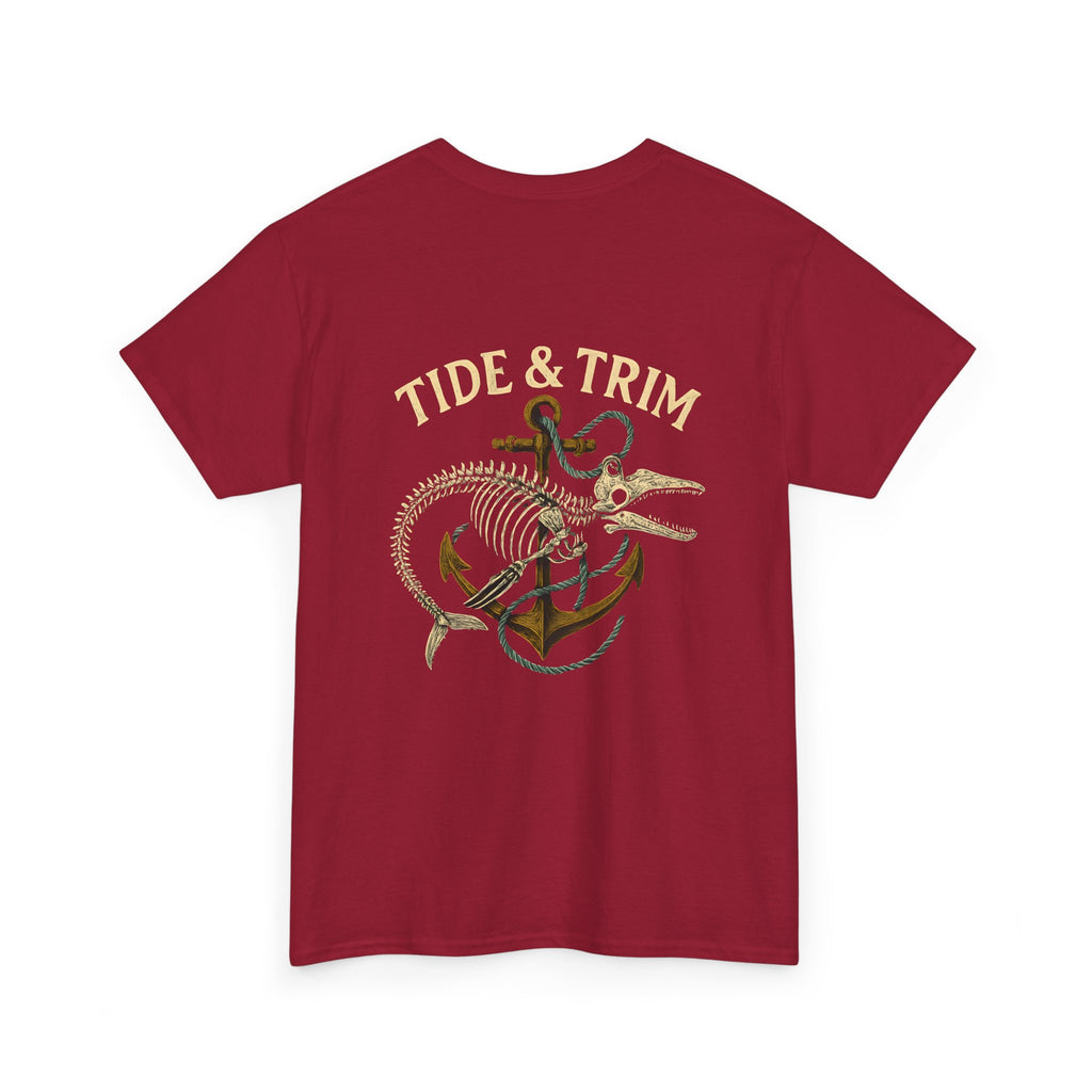 Nautical Skeleton Fish Anchor T-Shirt