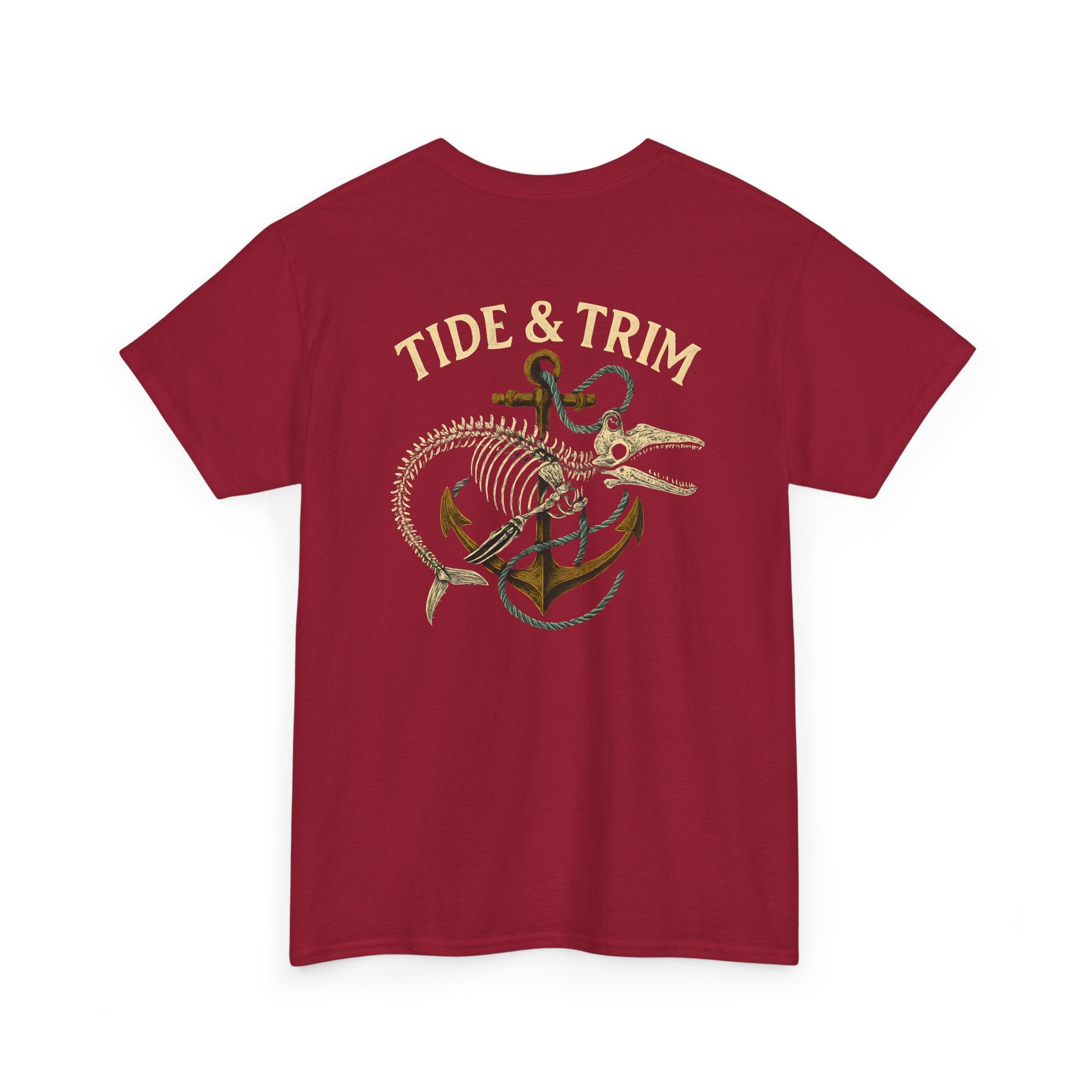 Nautical Skeleton Fish Anchor T-Shirt