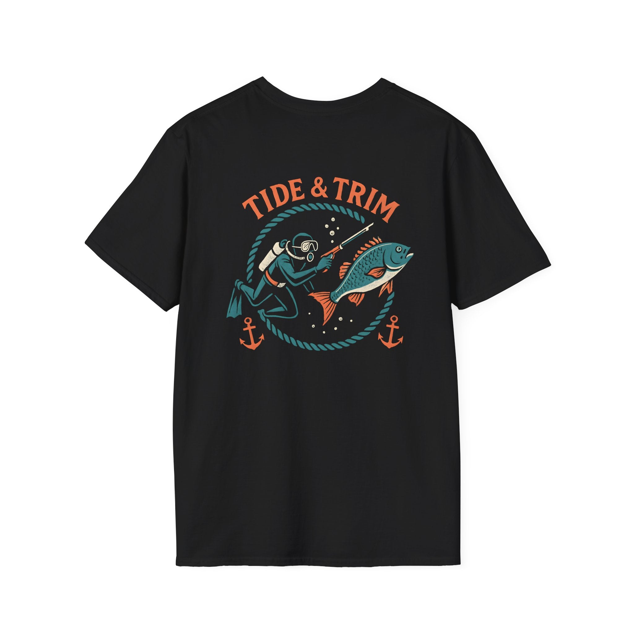 Retro Spearfishing Diver T-Shirt — Nautical Vintage Dive Tee