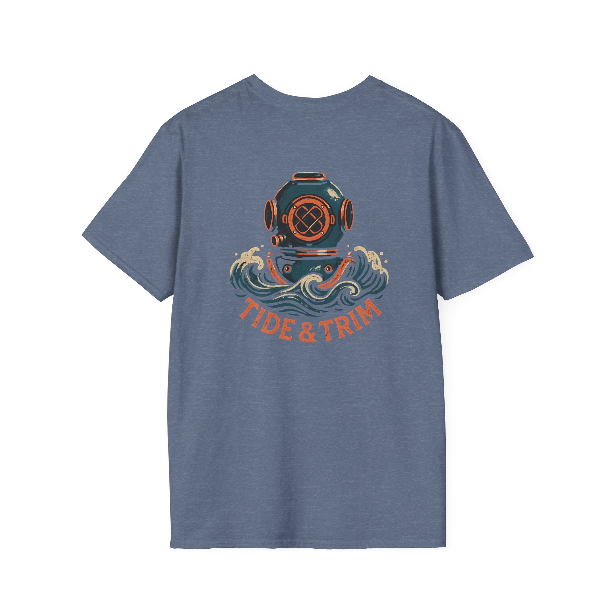 Diver Helmet Nautical T-Shirt — Tide & Trim Diver Design