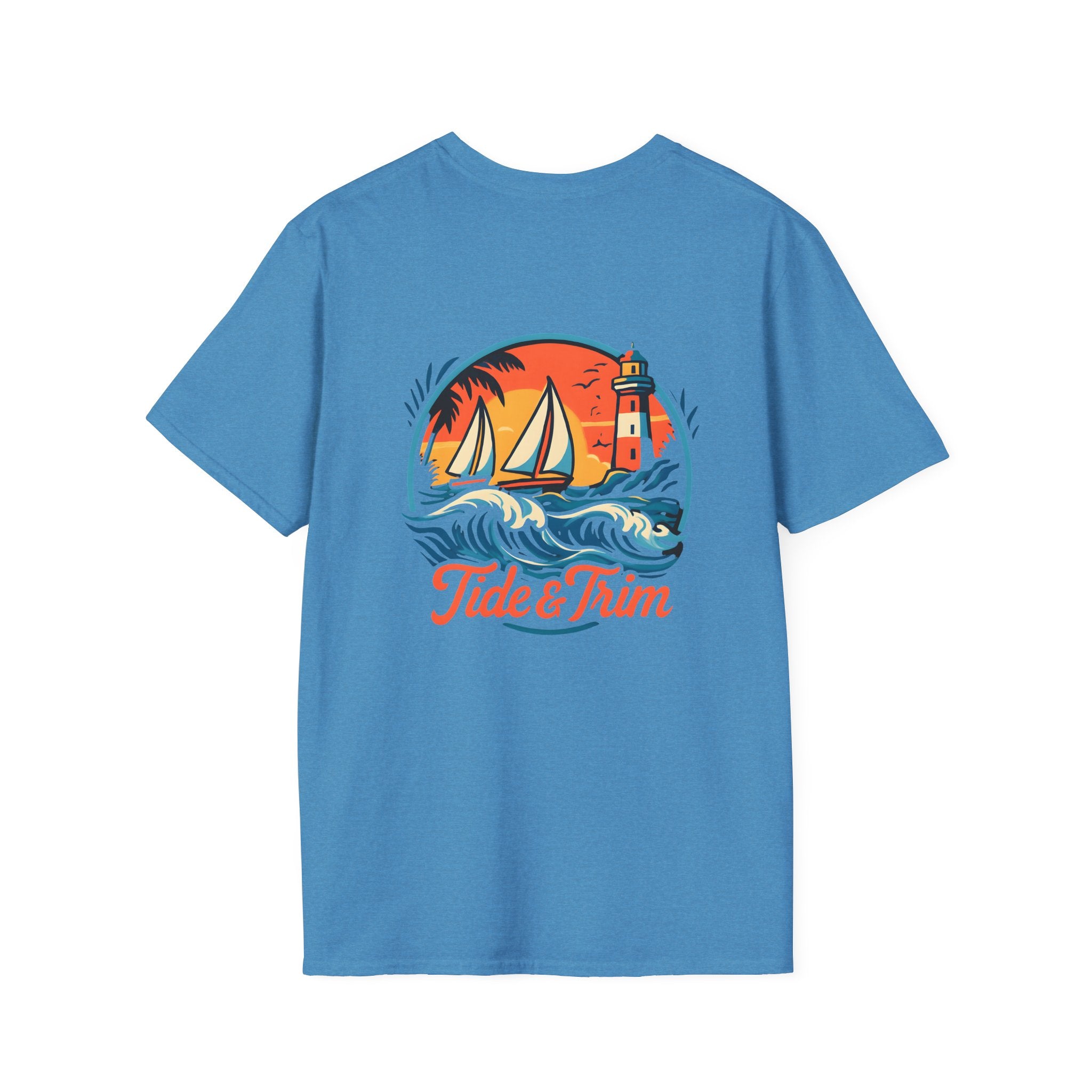 Sailboat & Lighthouse Nautical Sunset T-Shirt