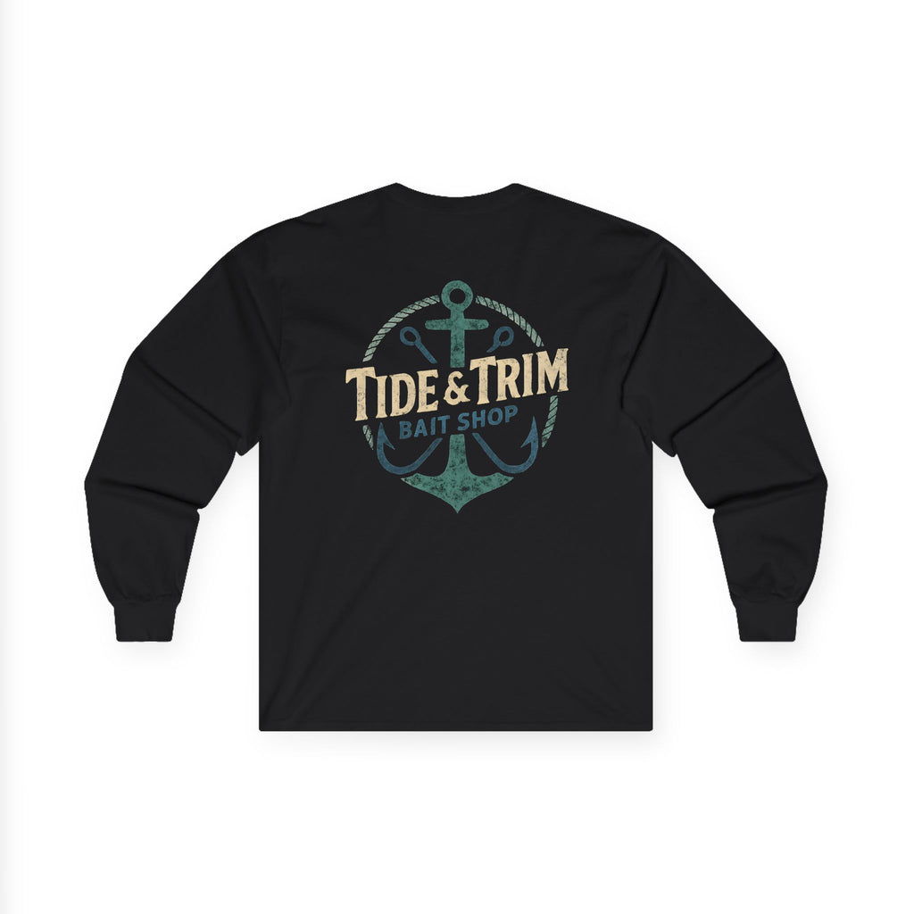Nautical Bait Shop Anchor Long Sleeve Tee