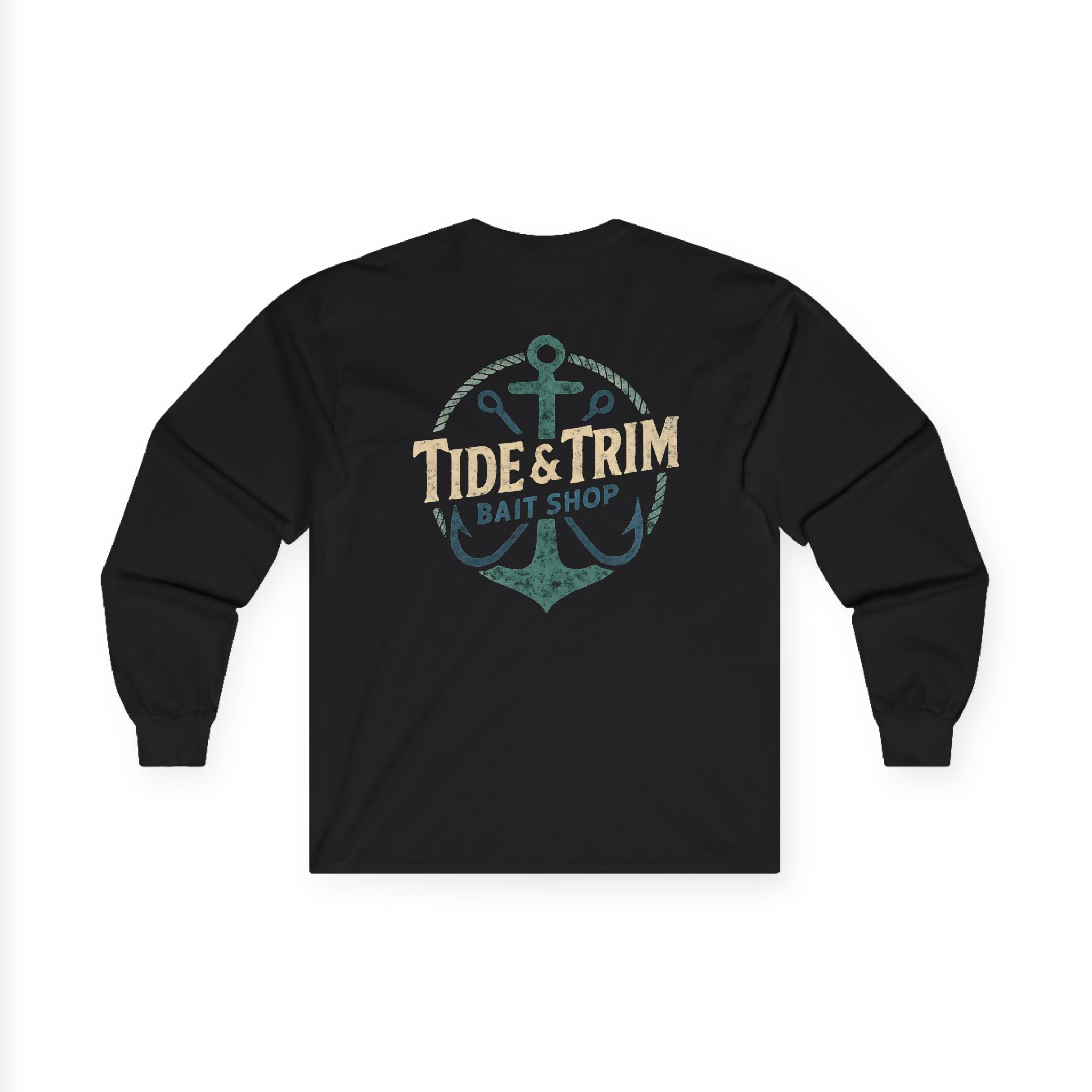 Nautical Bait Shop Anchor Long Sleeve Tee