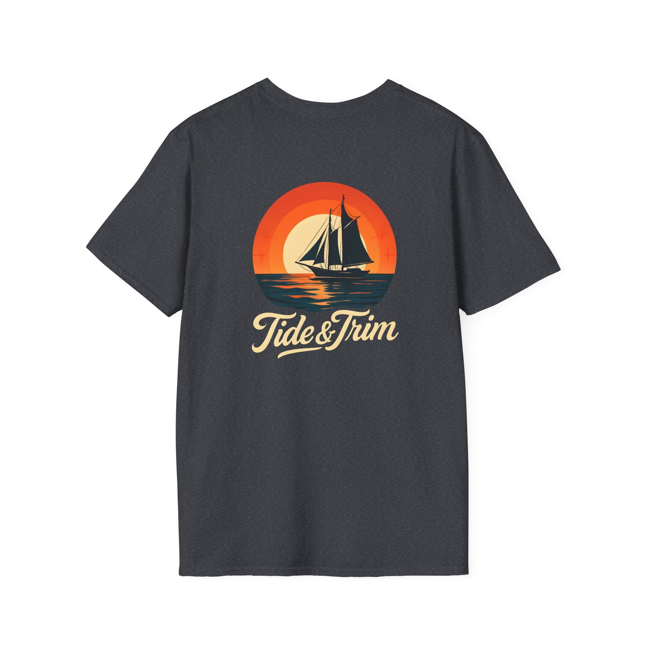 Vintage sunset sailboat- Tide & Trim