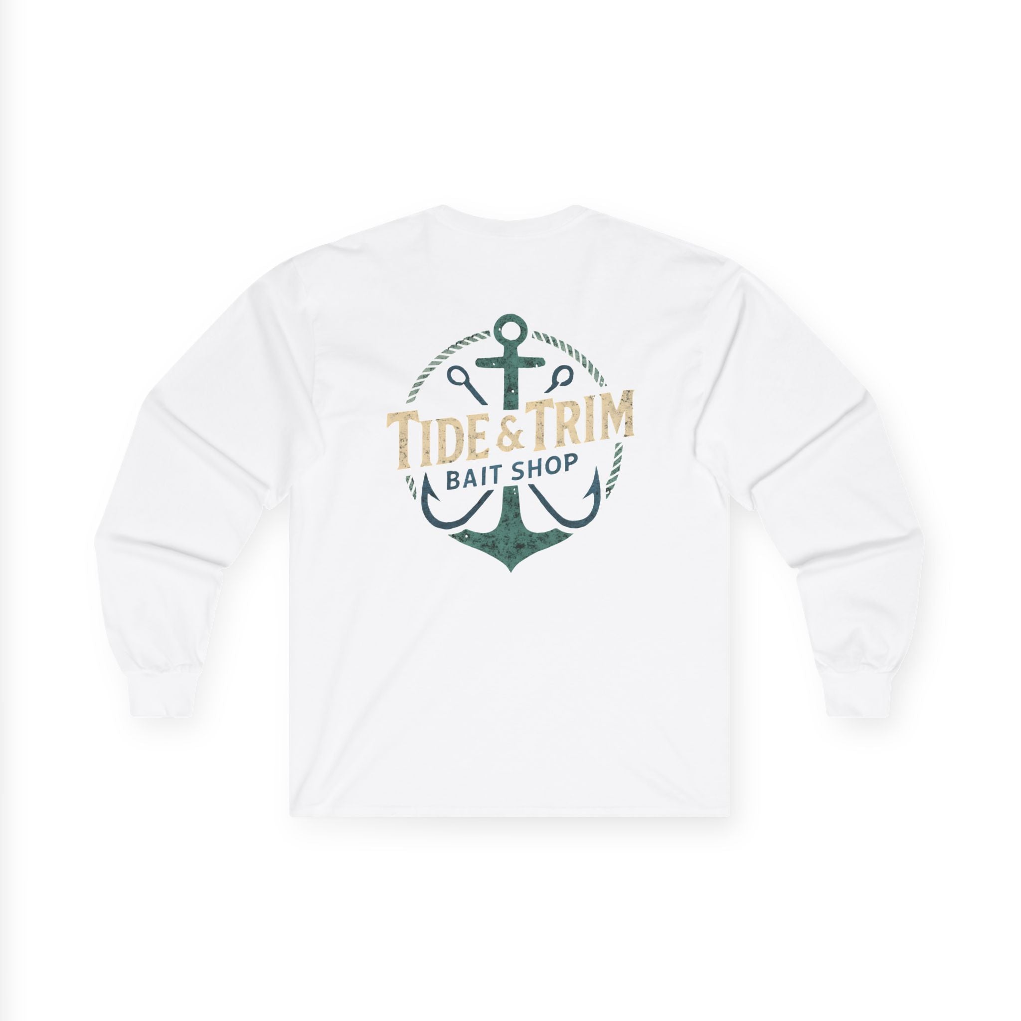 Nautical Bait Shop Anchor Long Sleeve Tee