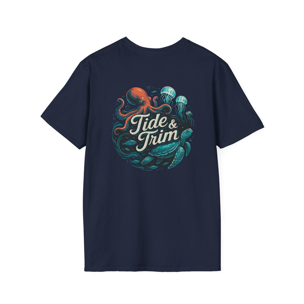 Neon Sea Wonders T-Shirt — Vibrant Ocean Creatures Tee