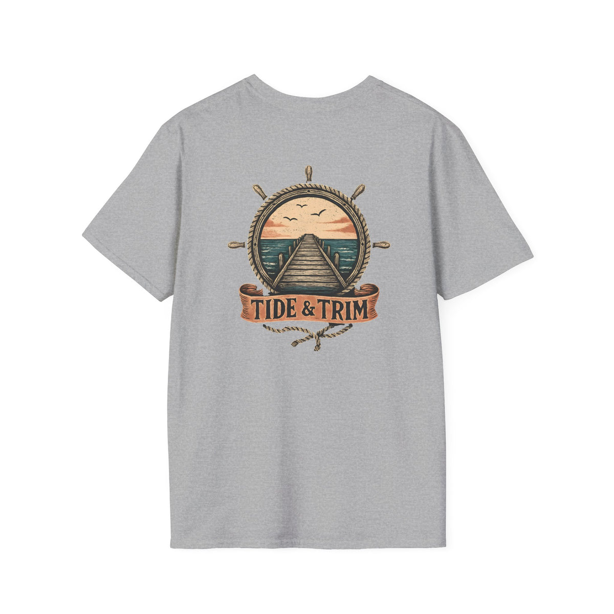 Pier Sunset Nautical T-Shirt- Tide & Trim