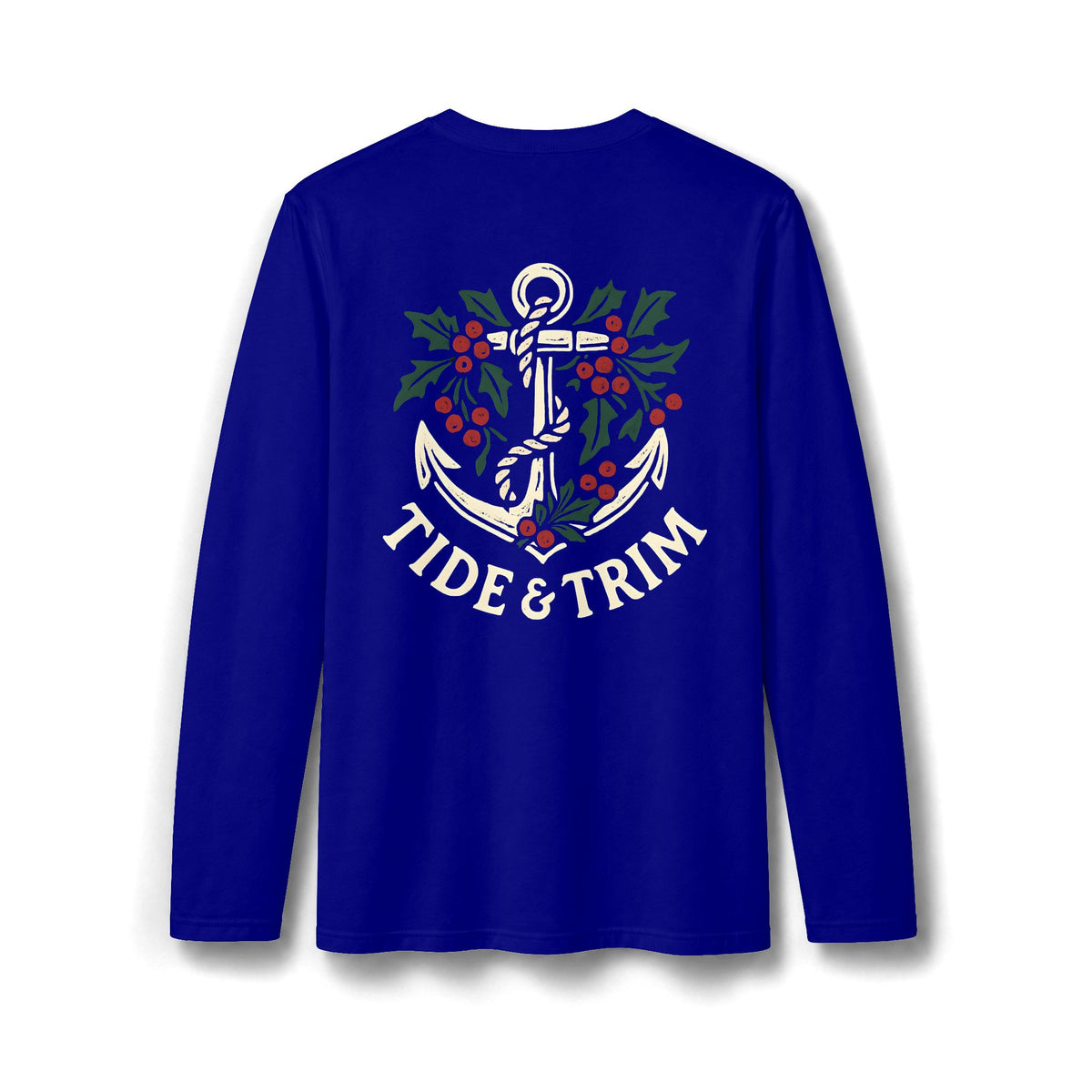 Tide & Trim Nautical Winter Anchor Long Sleeve T-Shirt