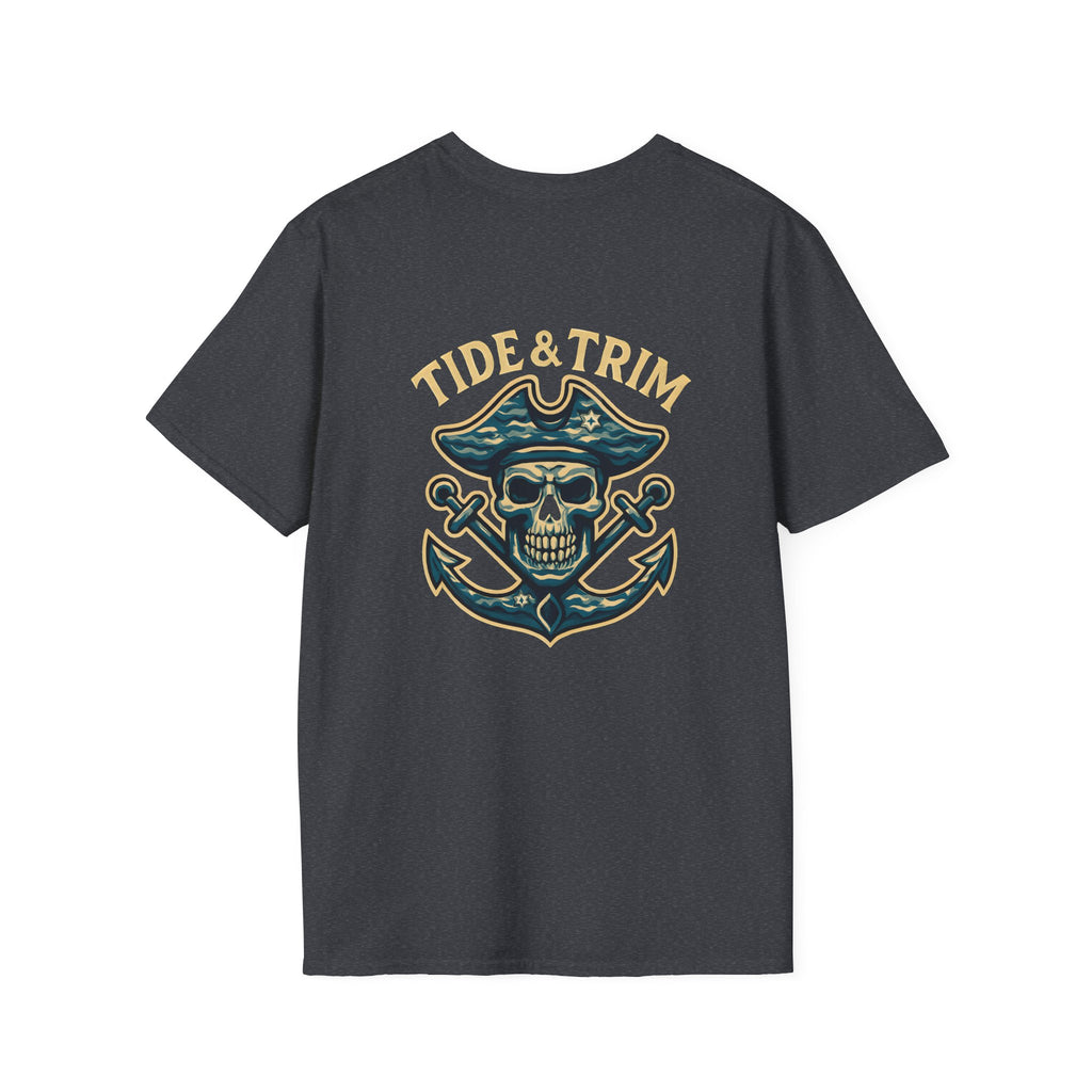 Pirate Skull Anchor T-Shirt — Nautical Pirate Graphic Tee