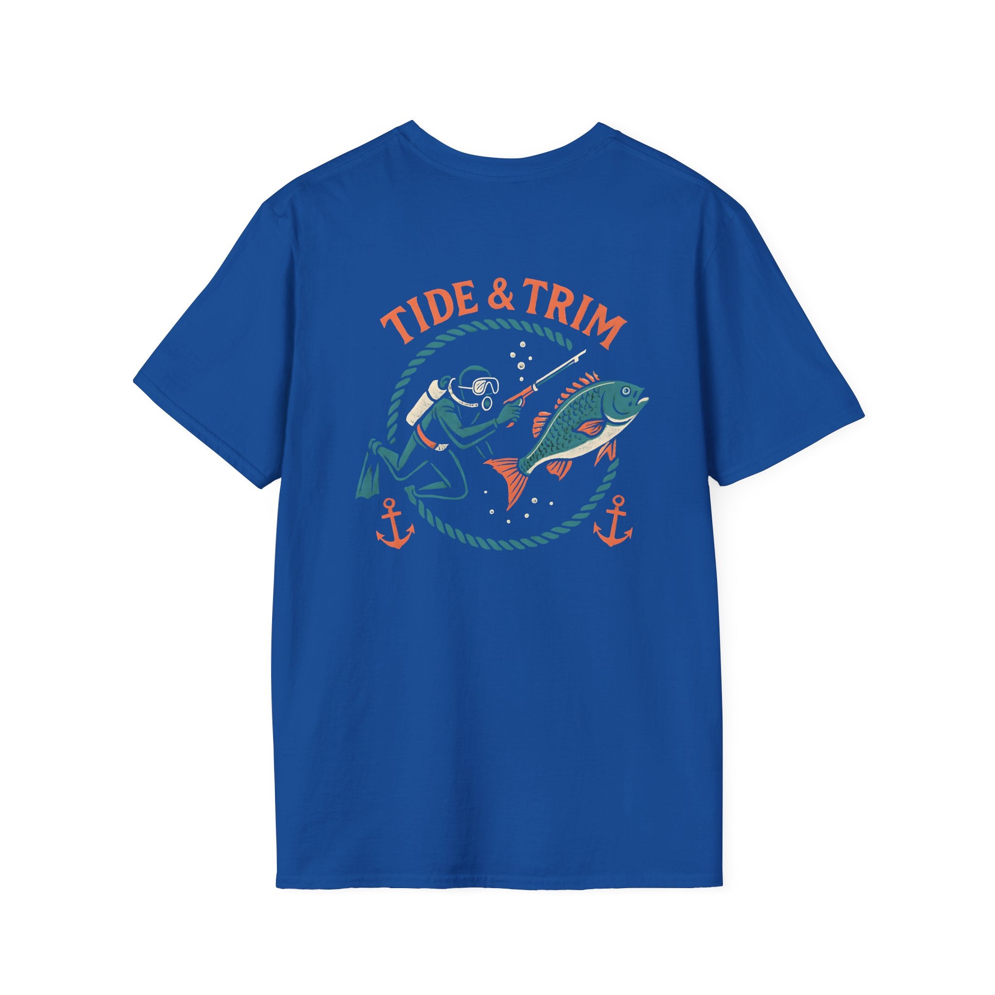 Retro Spearfishing Diver T-Shirt — Nautical Vintage Dive Tee